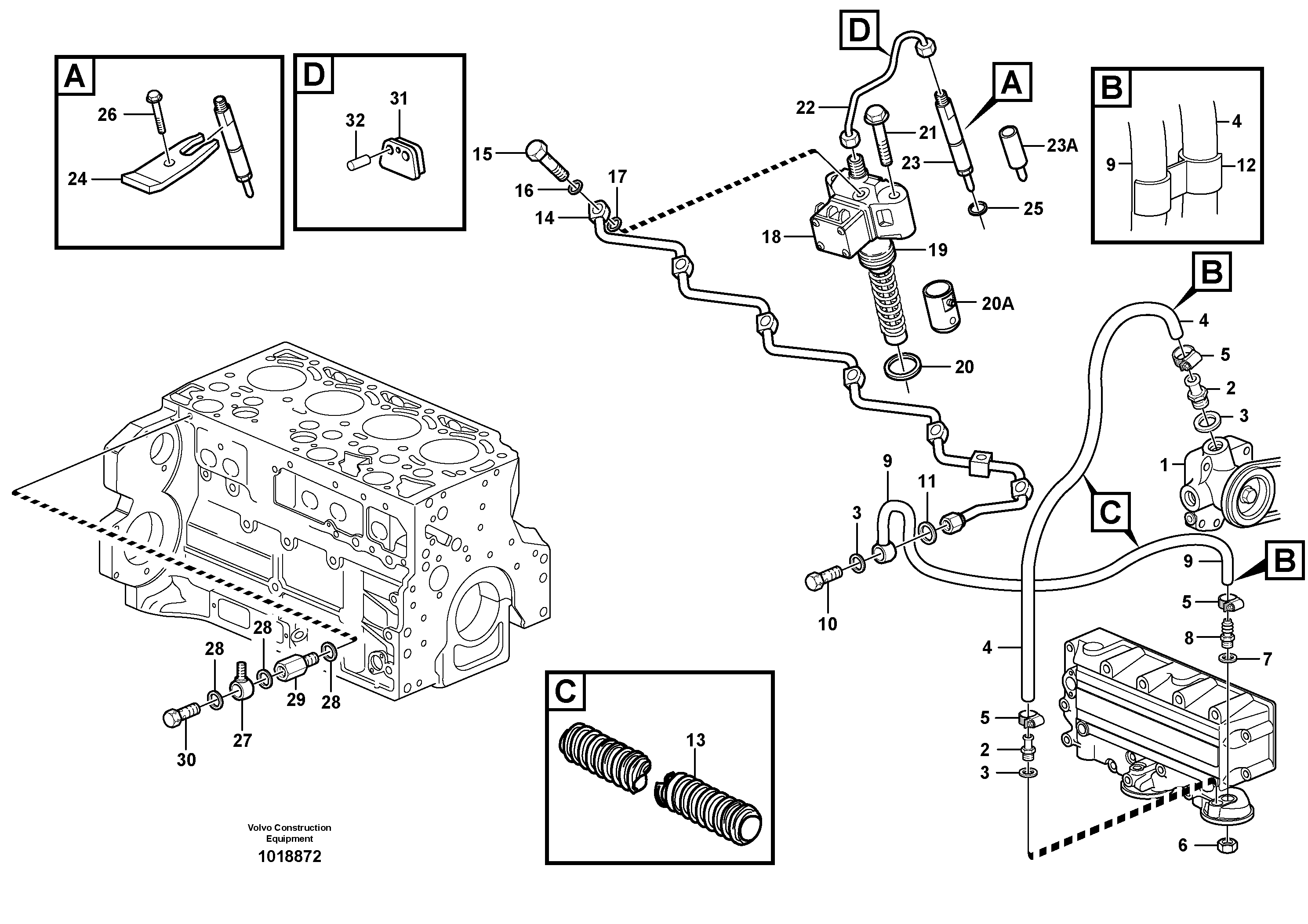Hose retainer VOE20515411 VOLVO