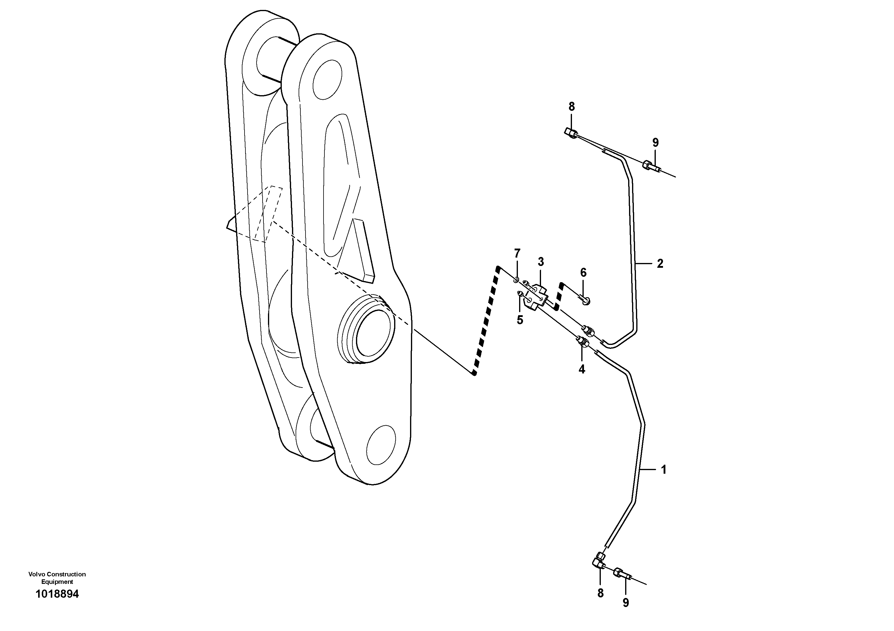 Guide bracket VOE16623298 VOLVO