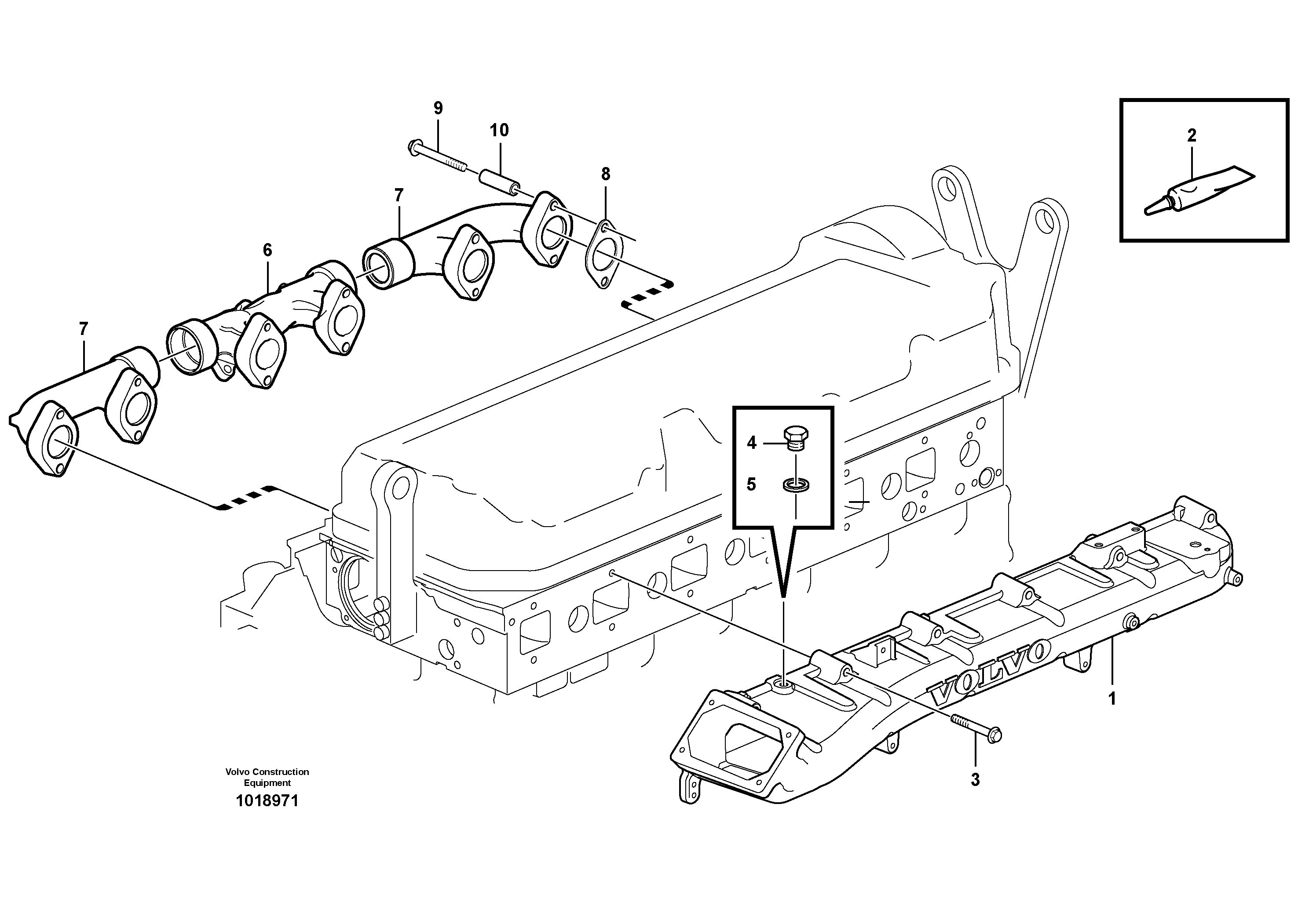 Inlet Manifold VOE21393038 VOLVO