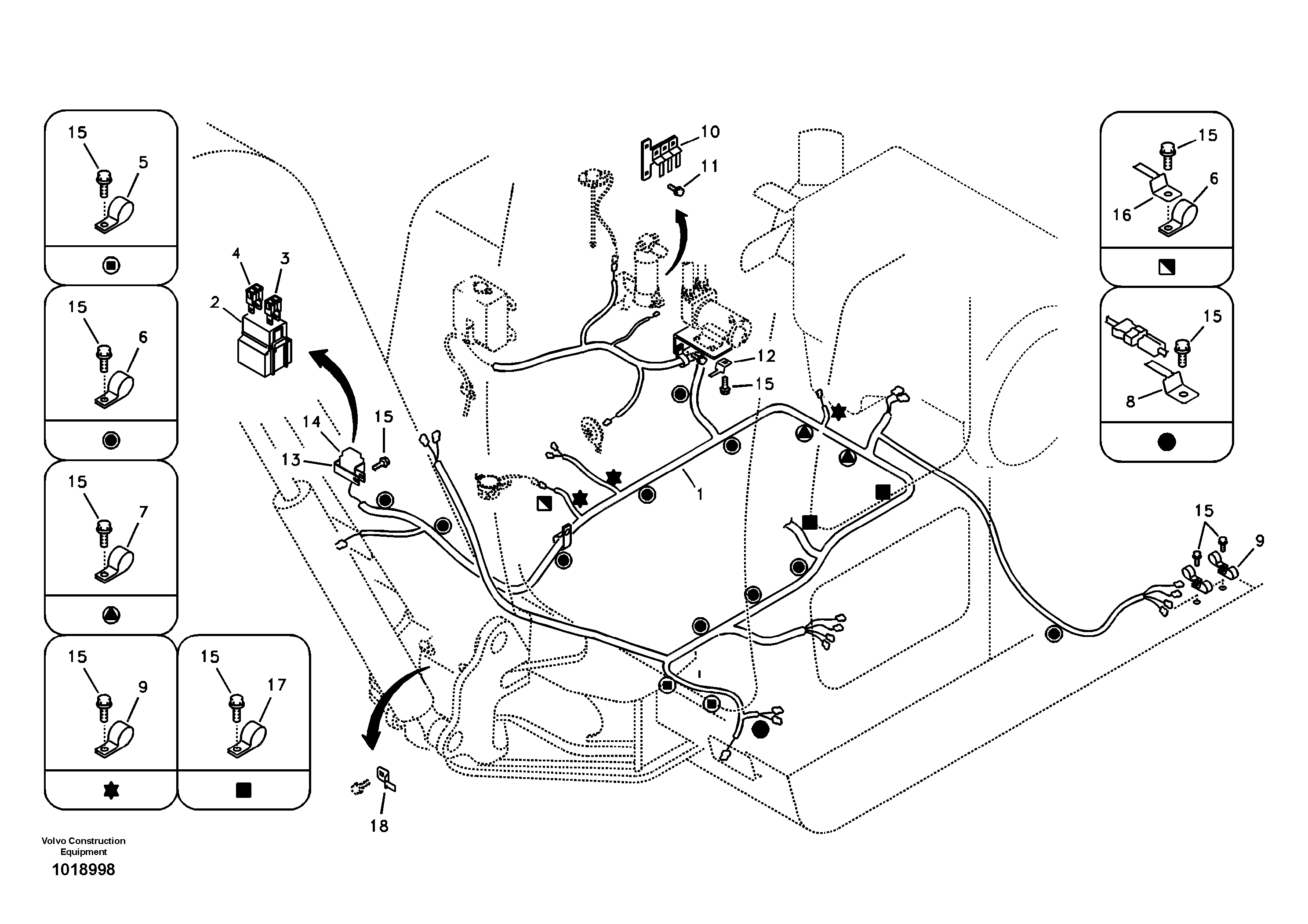 Wire harness VOE14543387 VOLVO