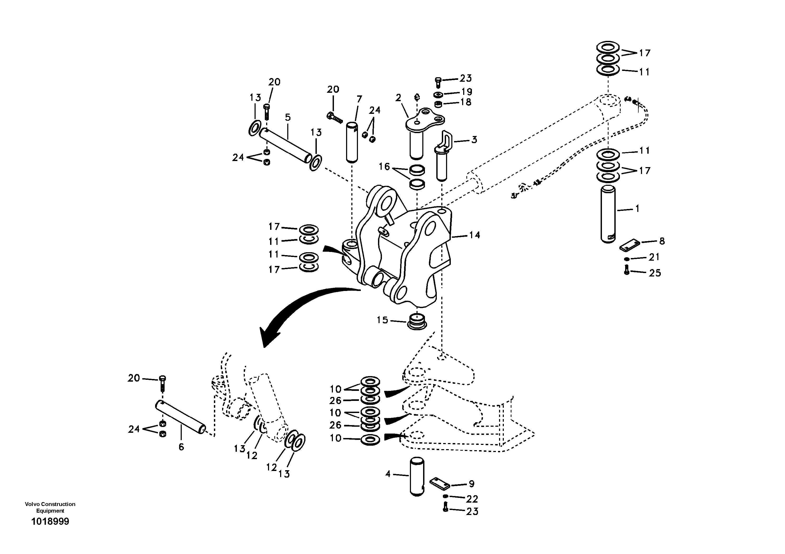 Swg Lk Cylinder VOE14535795 VOLVO