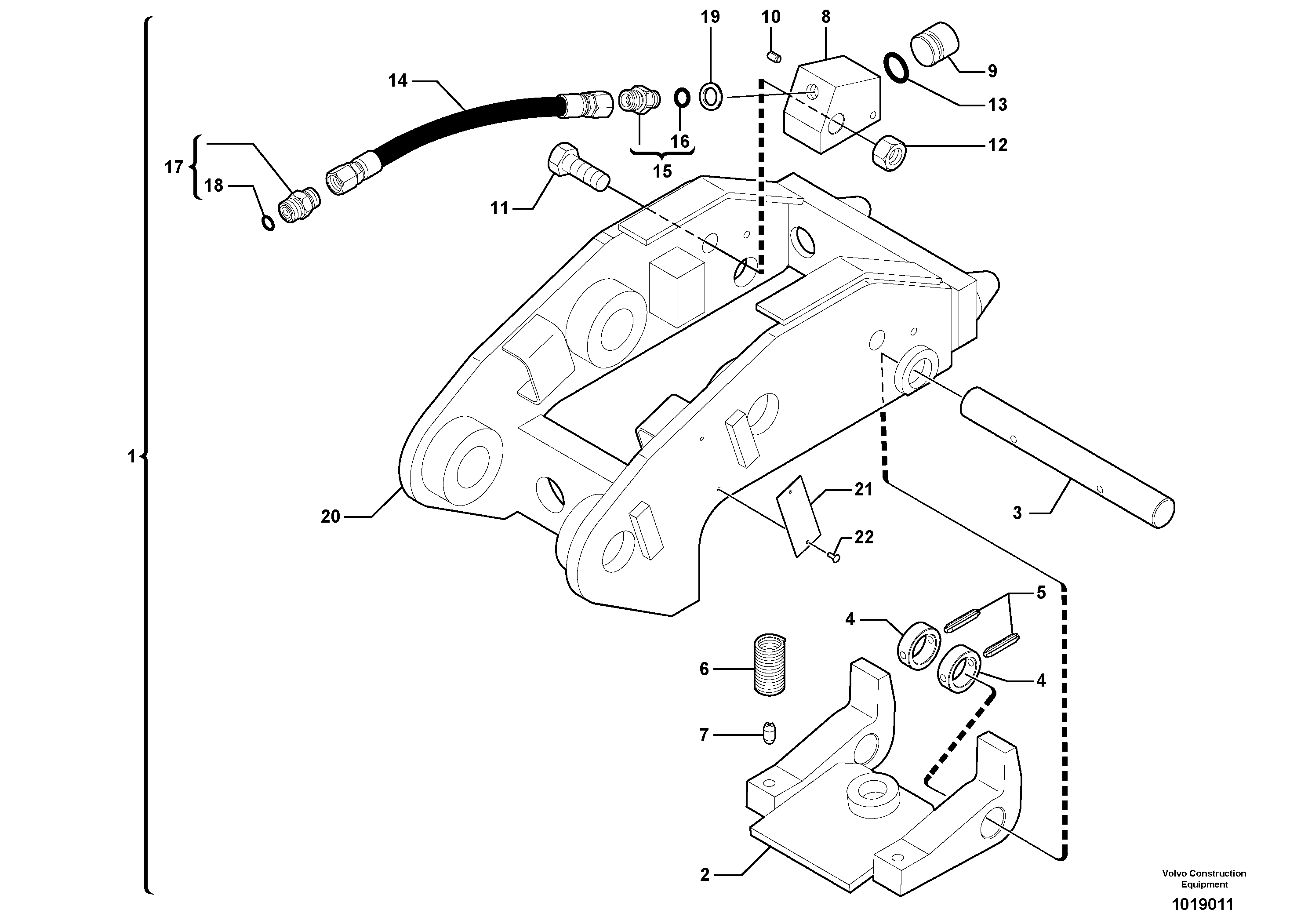 Insulating plate VOE11803898 VOLVO