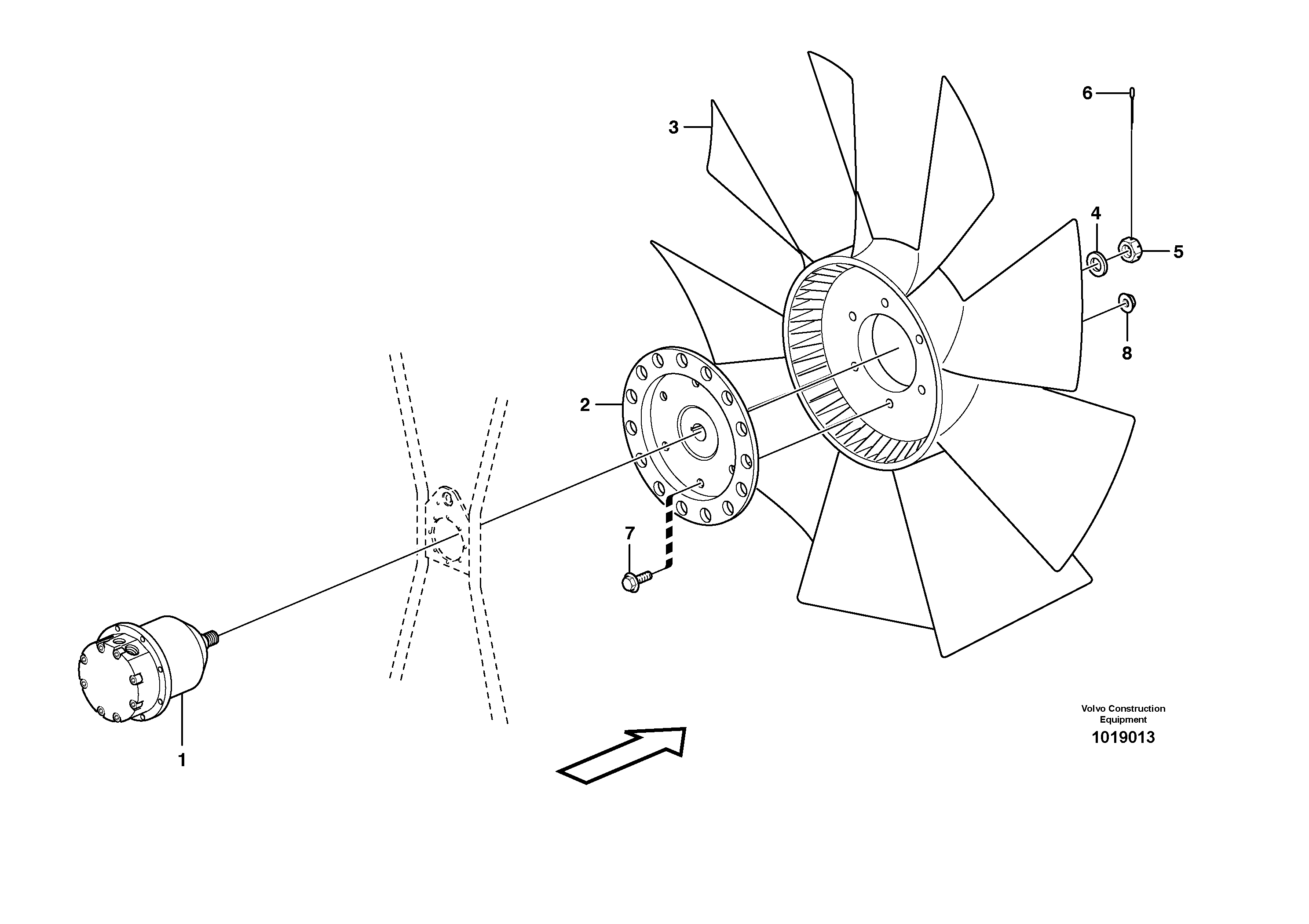 Flange screw VOE13946329 VOLVO