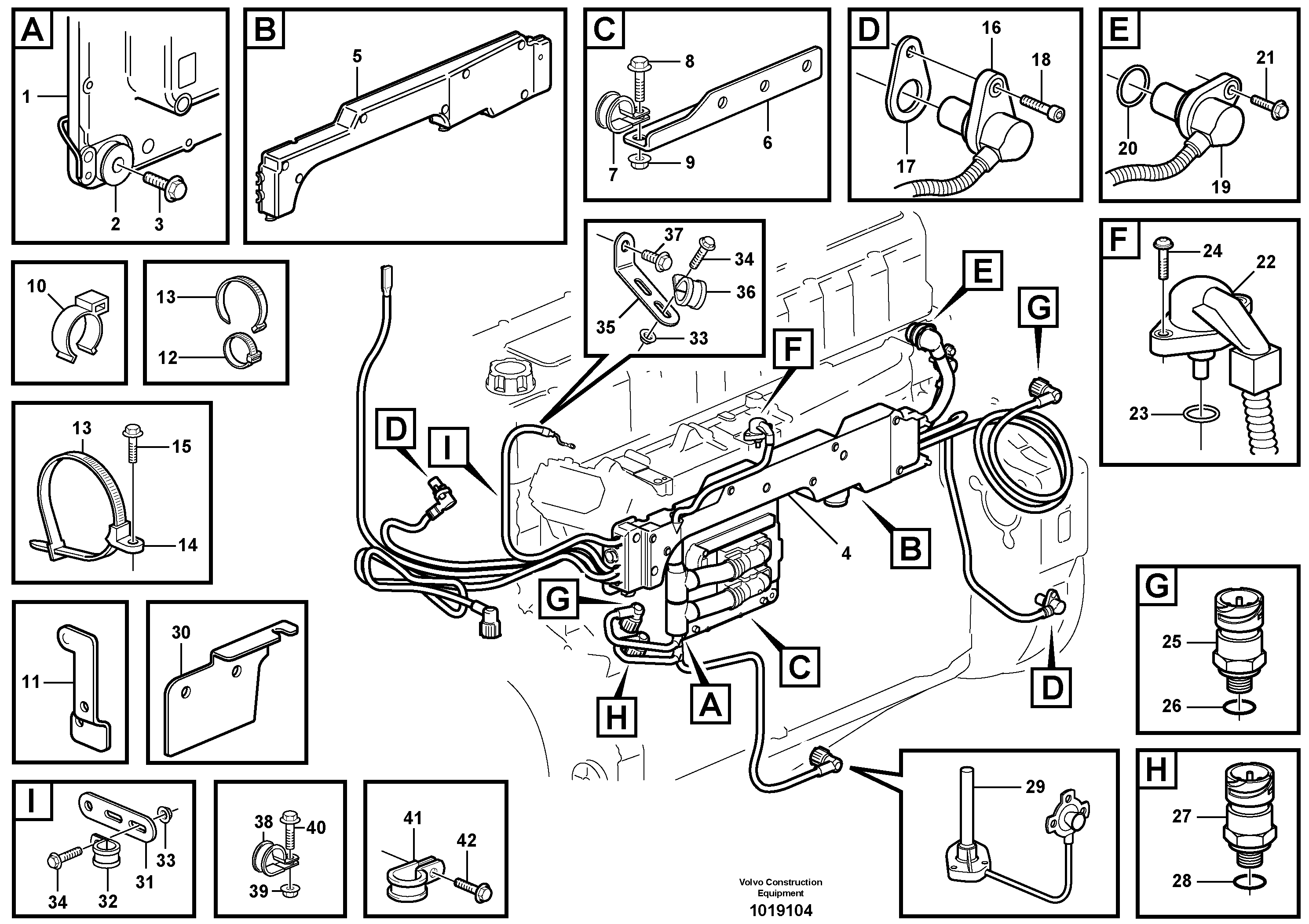 Rubber cushion VOE11423644 VOLVO
