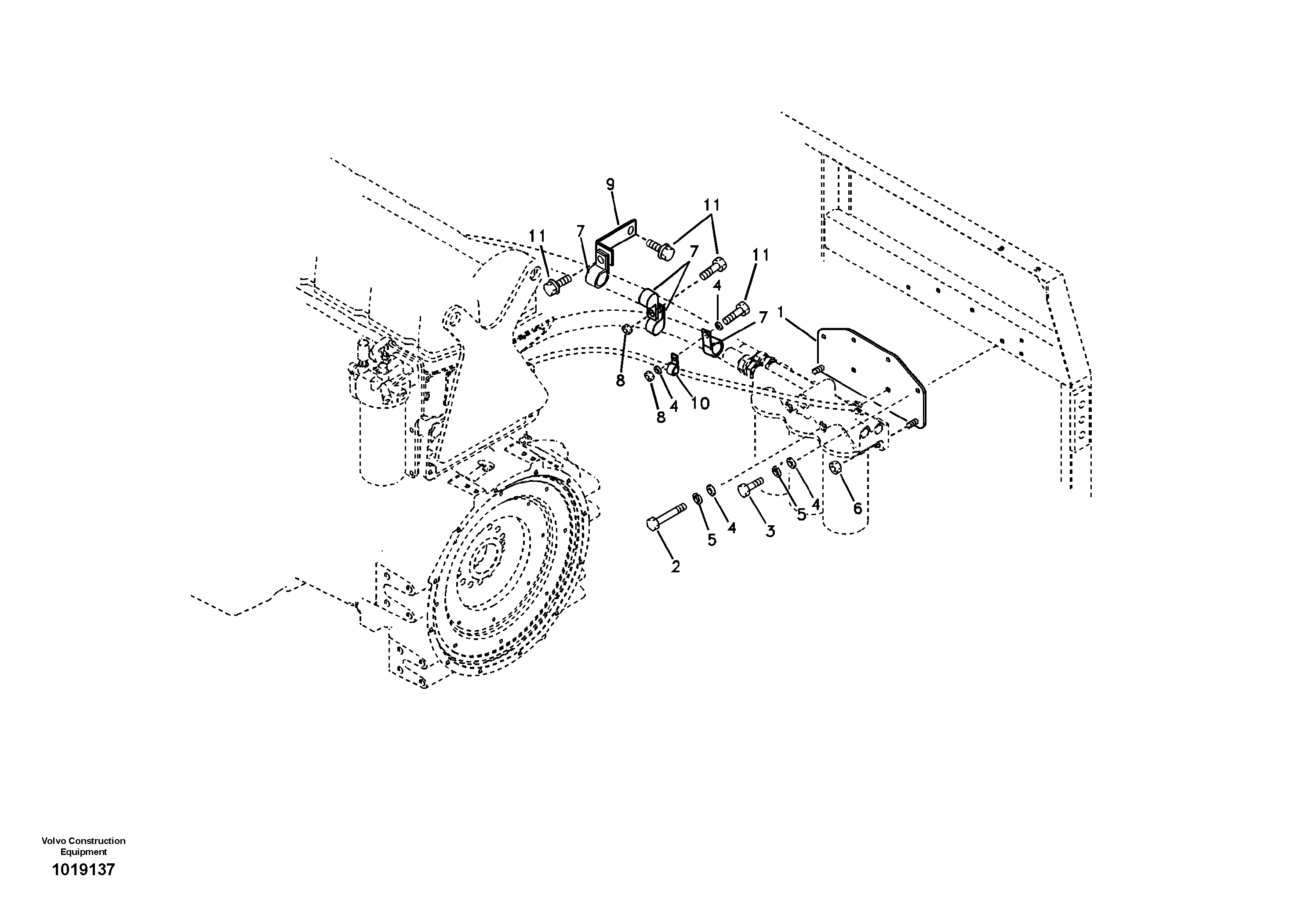 Seat frame VOE14531038 VOLVO
