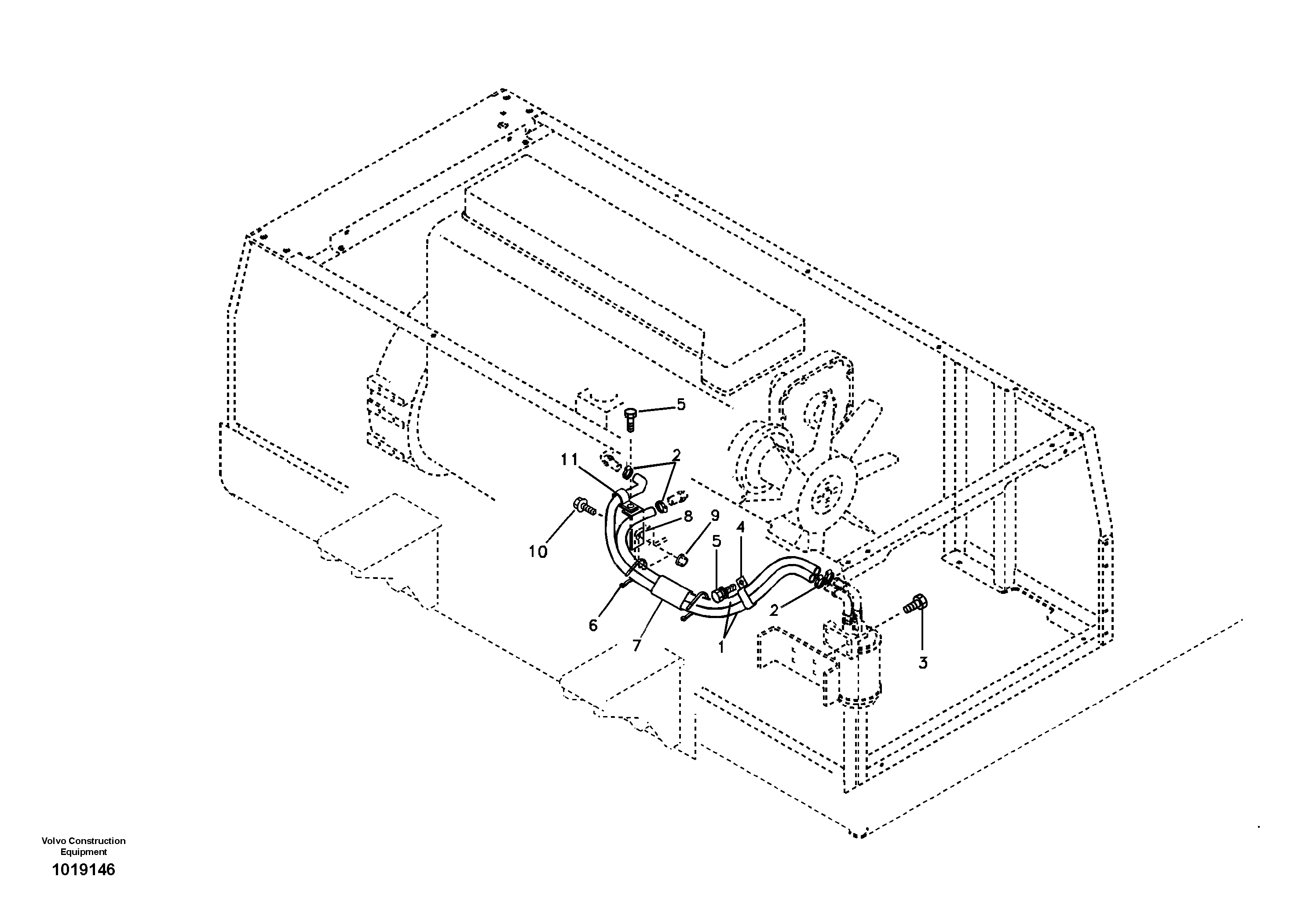 Bracket VOE14536060 VOLVO