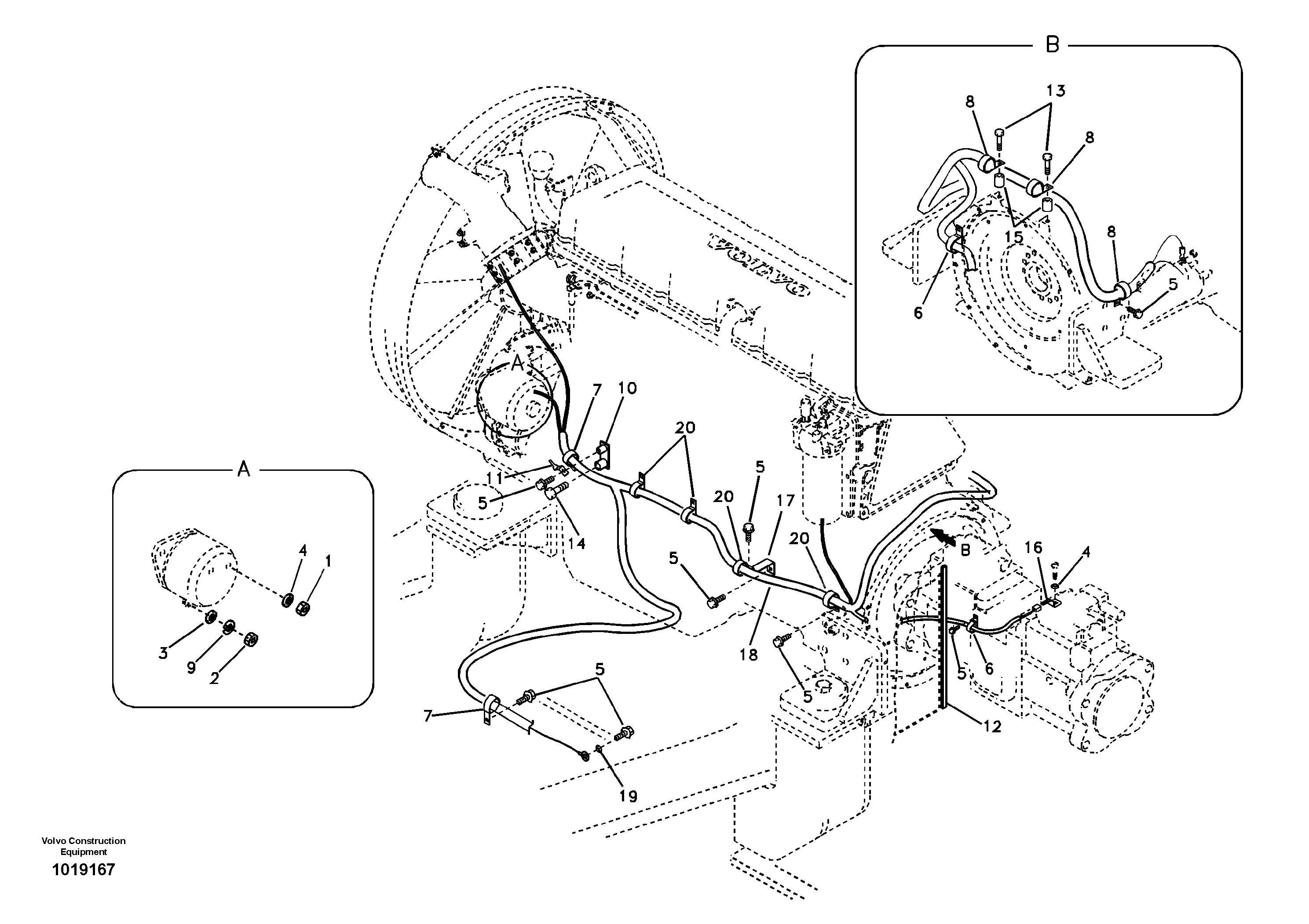 Wire harness VOE14533629 VOLVO