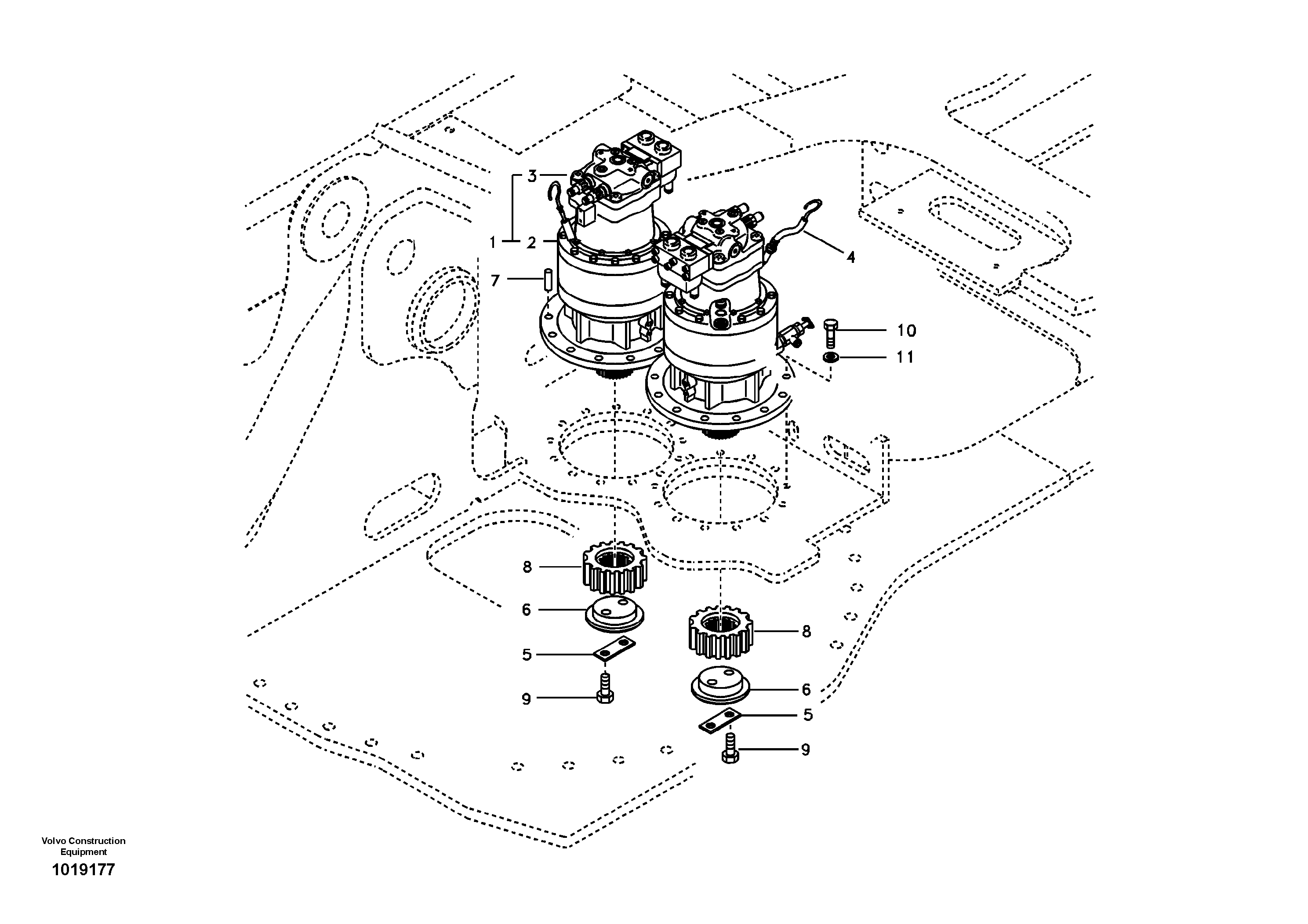 Damping material set VOE14535293 VOLVO