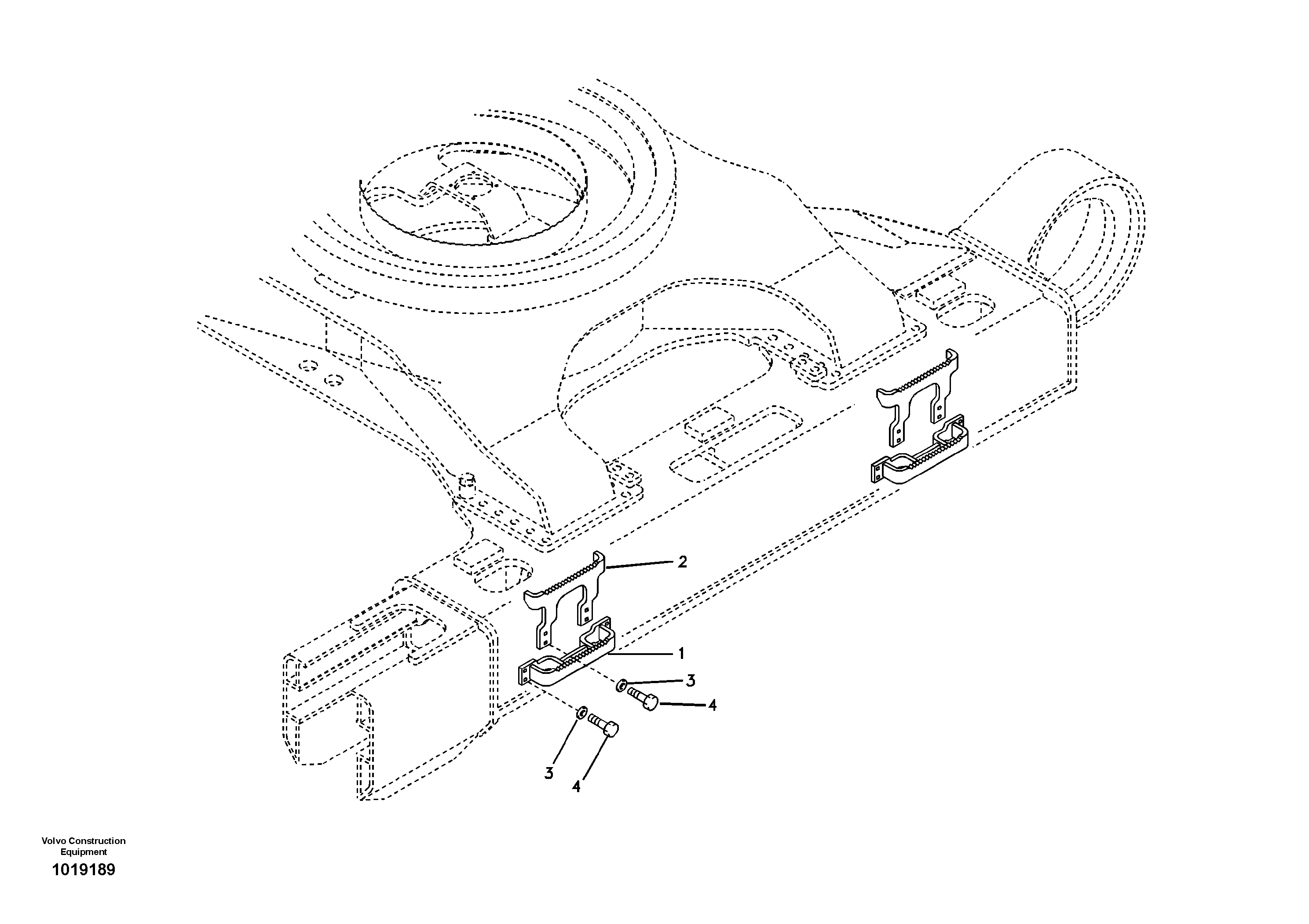 Pedal bracket R.h. VOE14528833 VOLVO