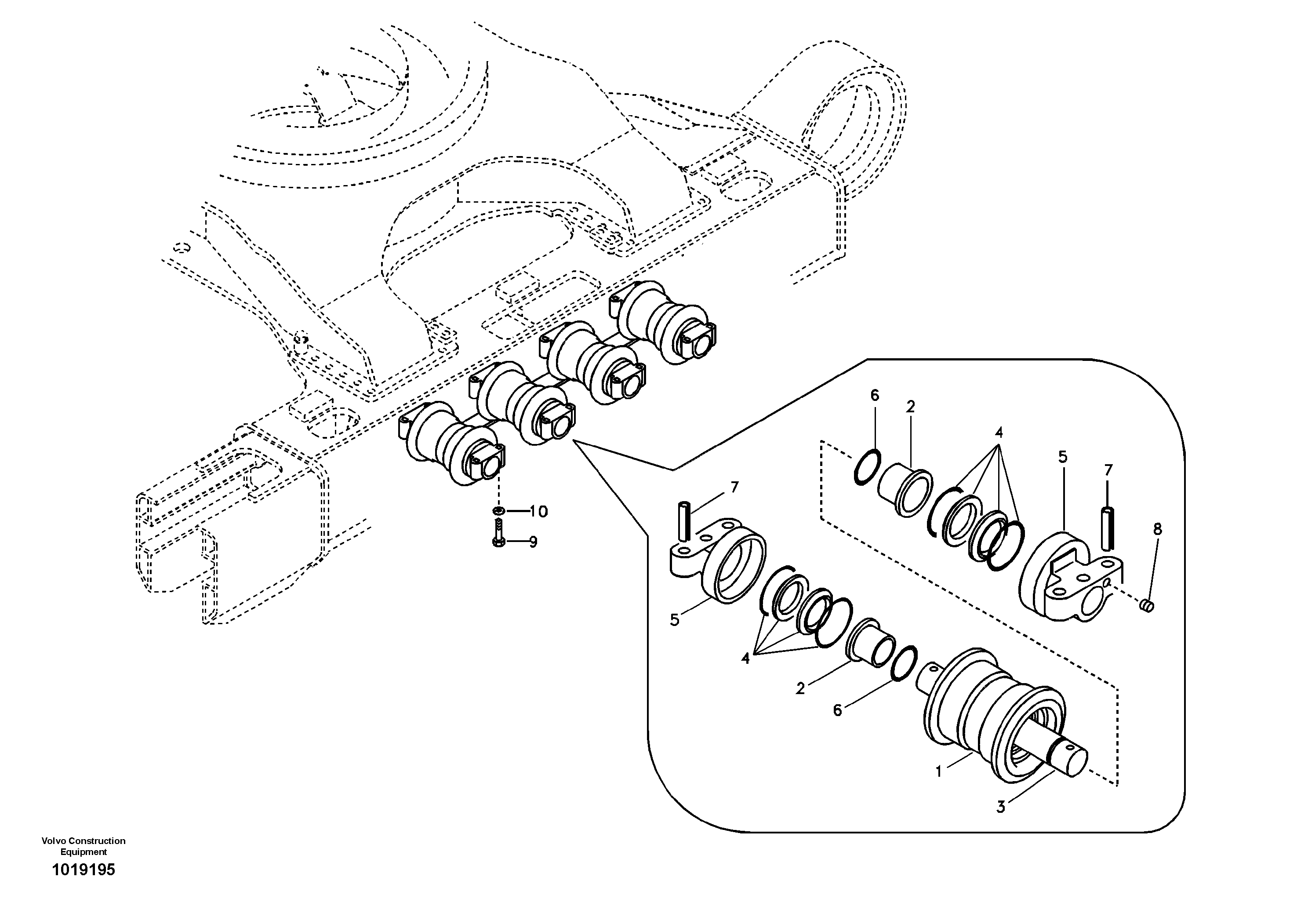 Mounting rail VOE997482 VOLVO