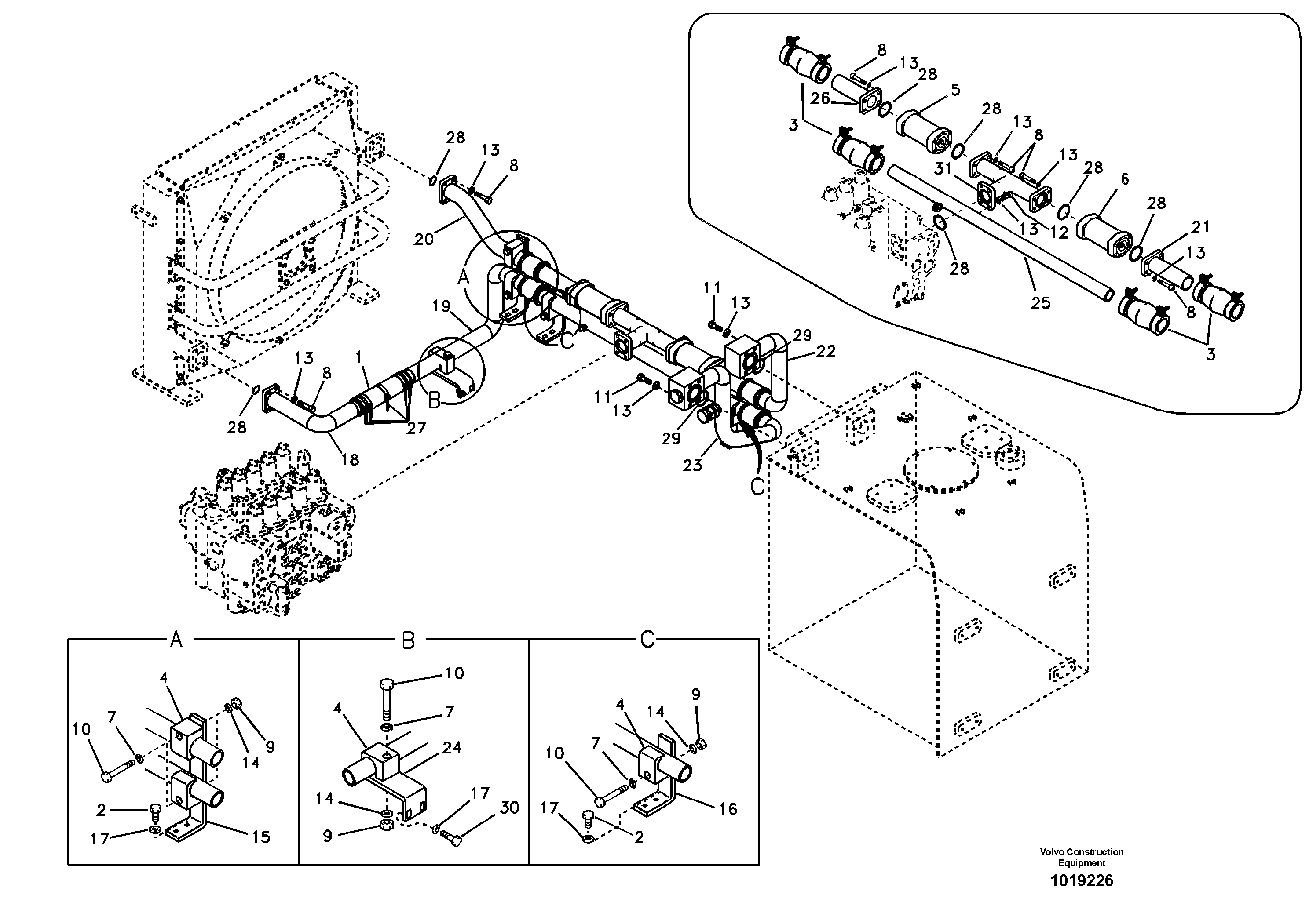 Seat frame VOE14526833 VOLVO