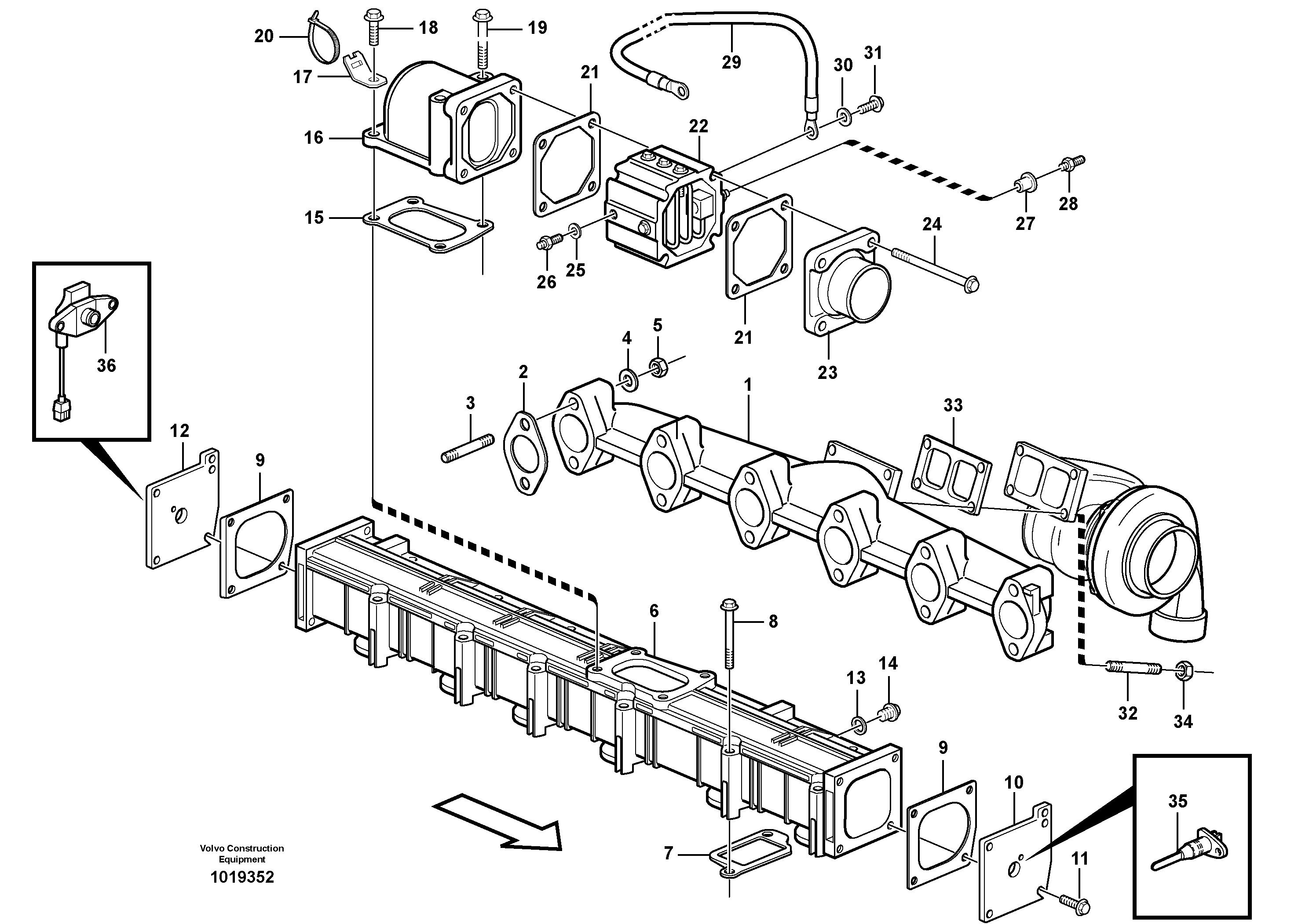 Exhaust Pipe VOE20551443 VOLVO