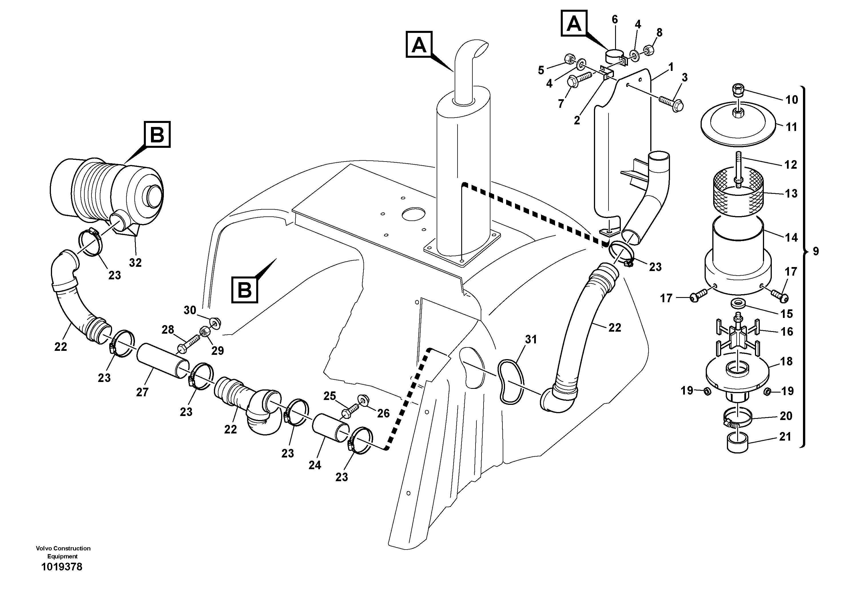 Fuel miser valve VOE11307541 VOLVO