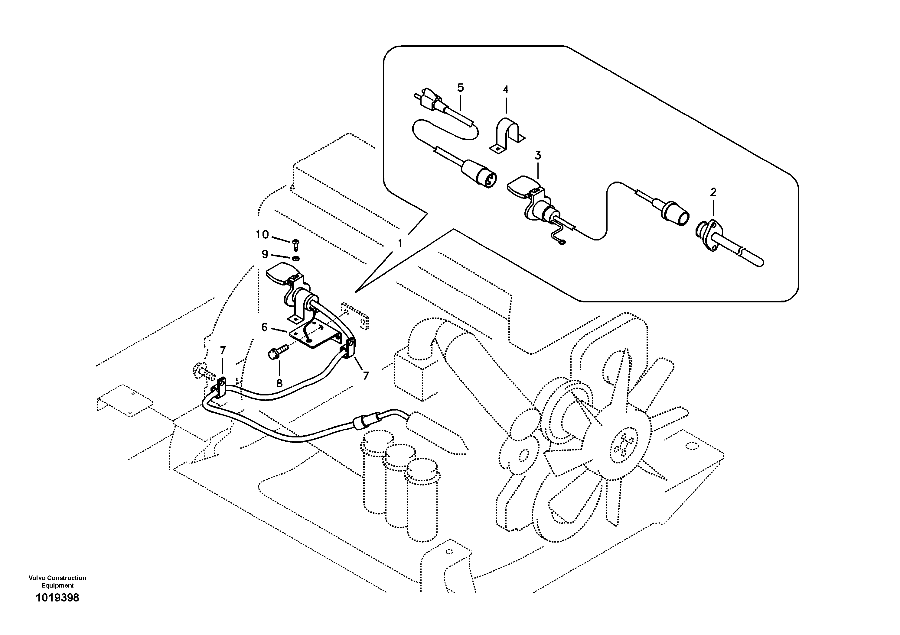 Sensor, position VOE14570290 VOLVO