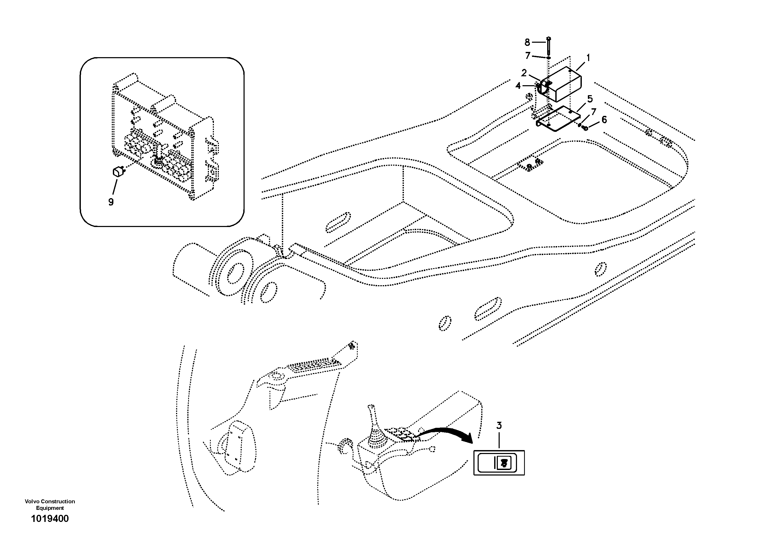 Seat frame VOE14538557 VOLVO