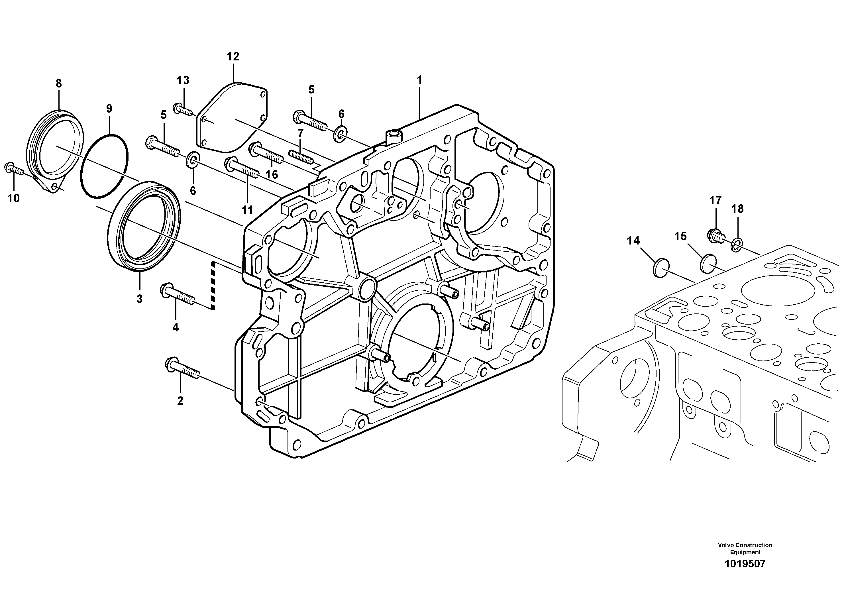 For upper engine part VOE20534597 VOLVO