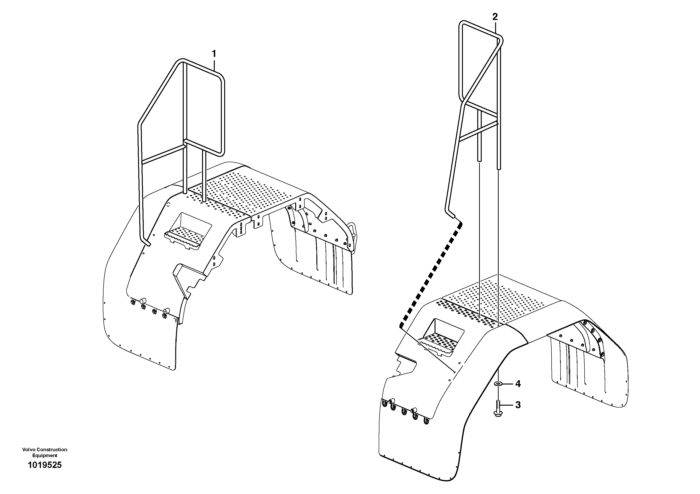 Handrail VOE11413243 VOLVO