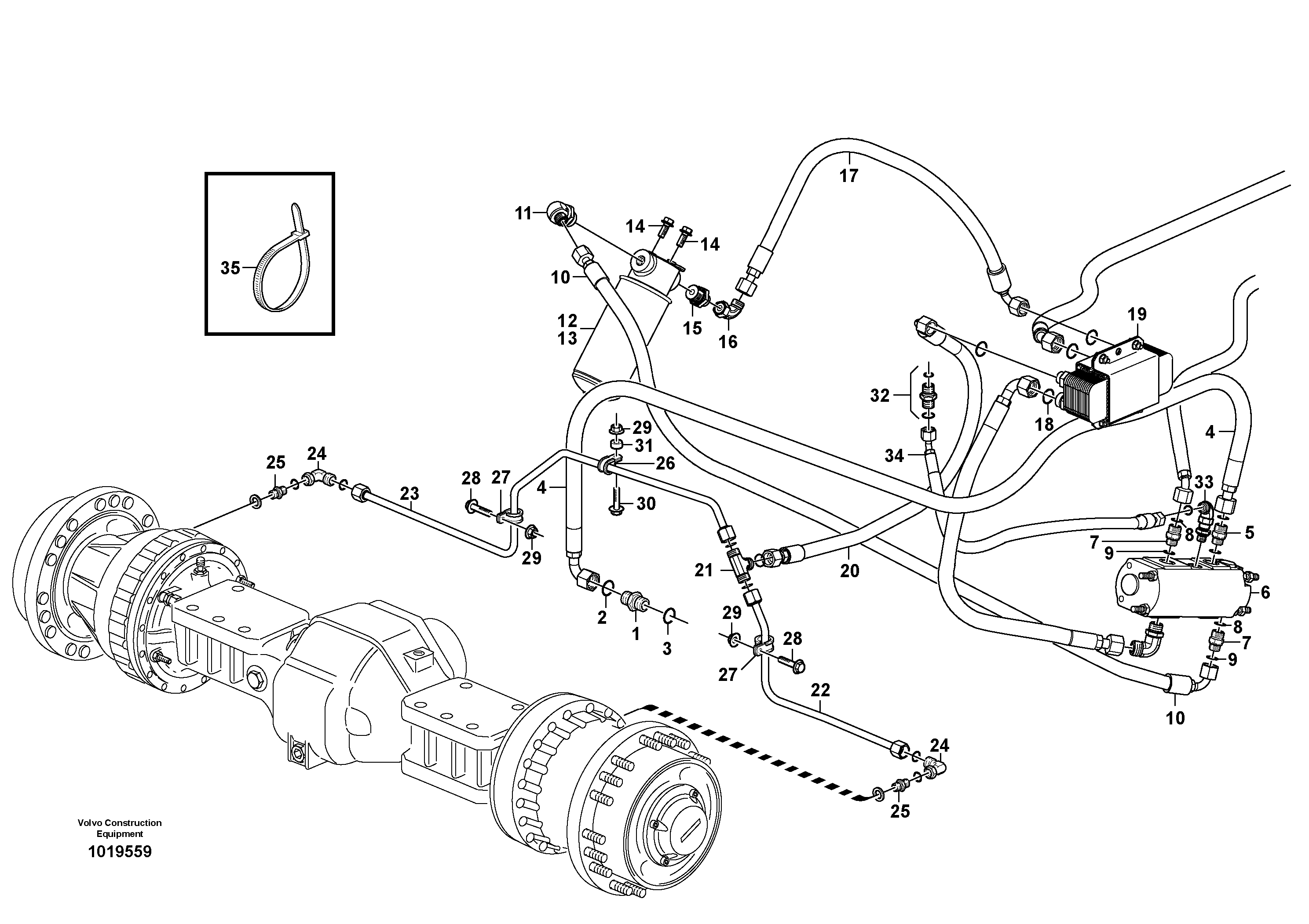 Timing gear casing VOE11163065 VOLVO