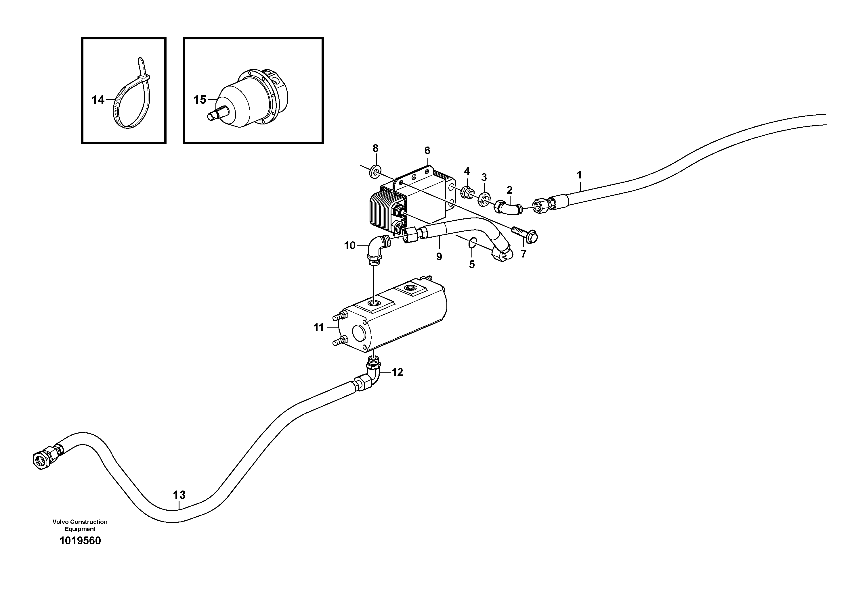 Timing gear casing VOE11147944 VOLVO