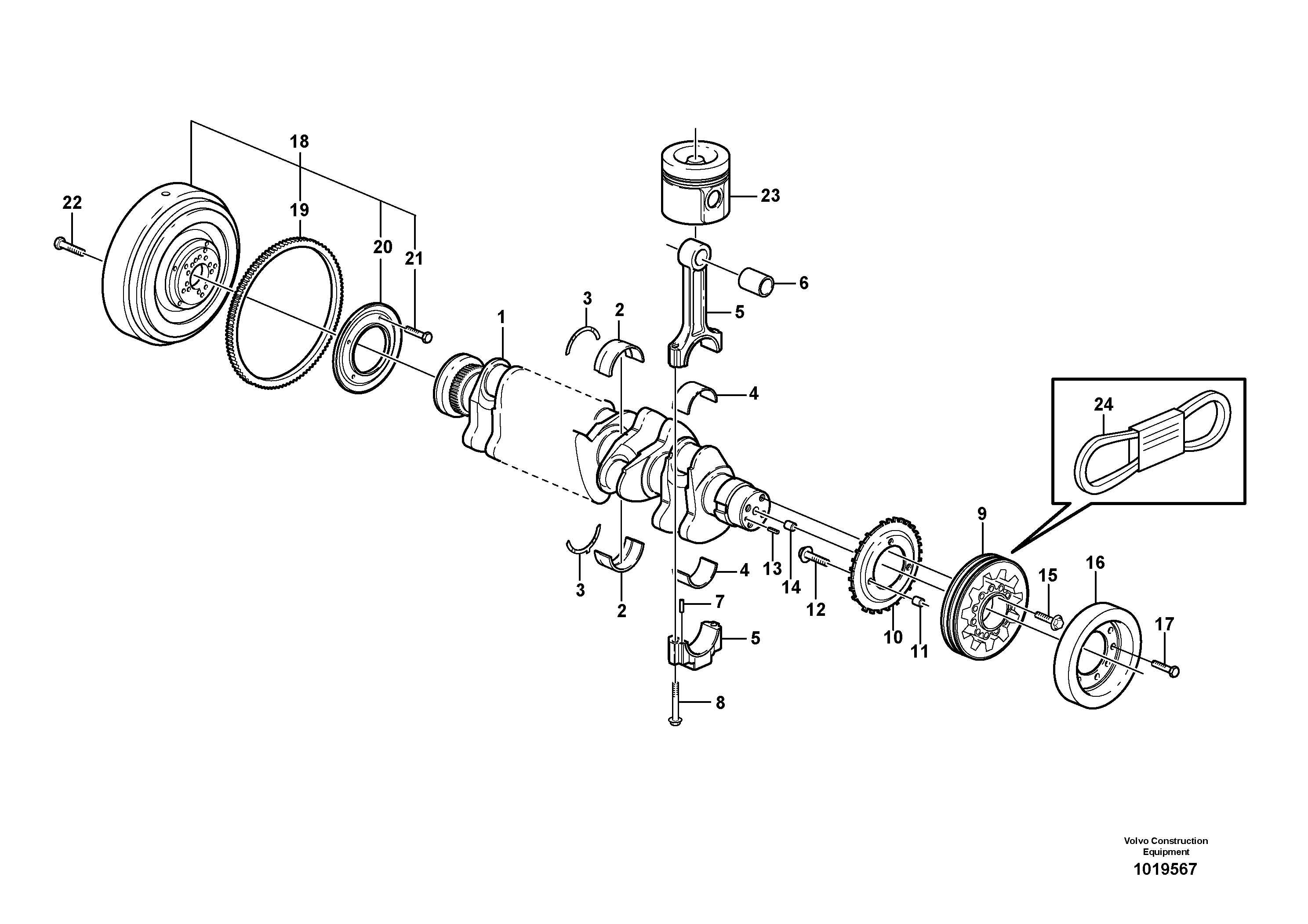 Screw VOE20933839 VOLVO