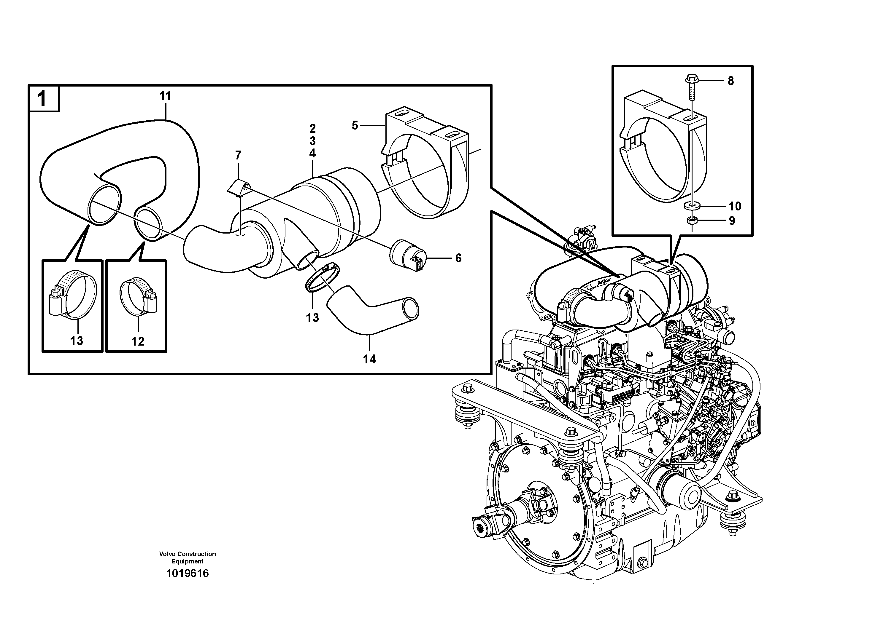 Seat frame VOE16633047 VOLVO