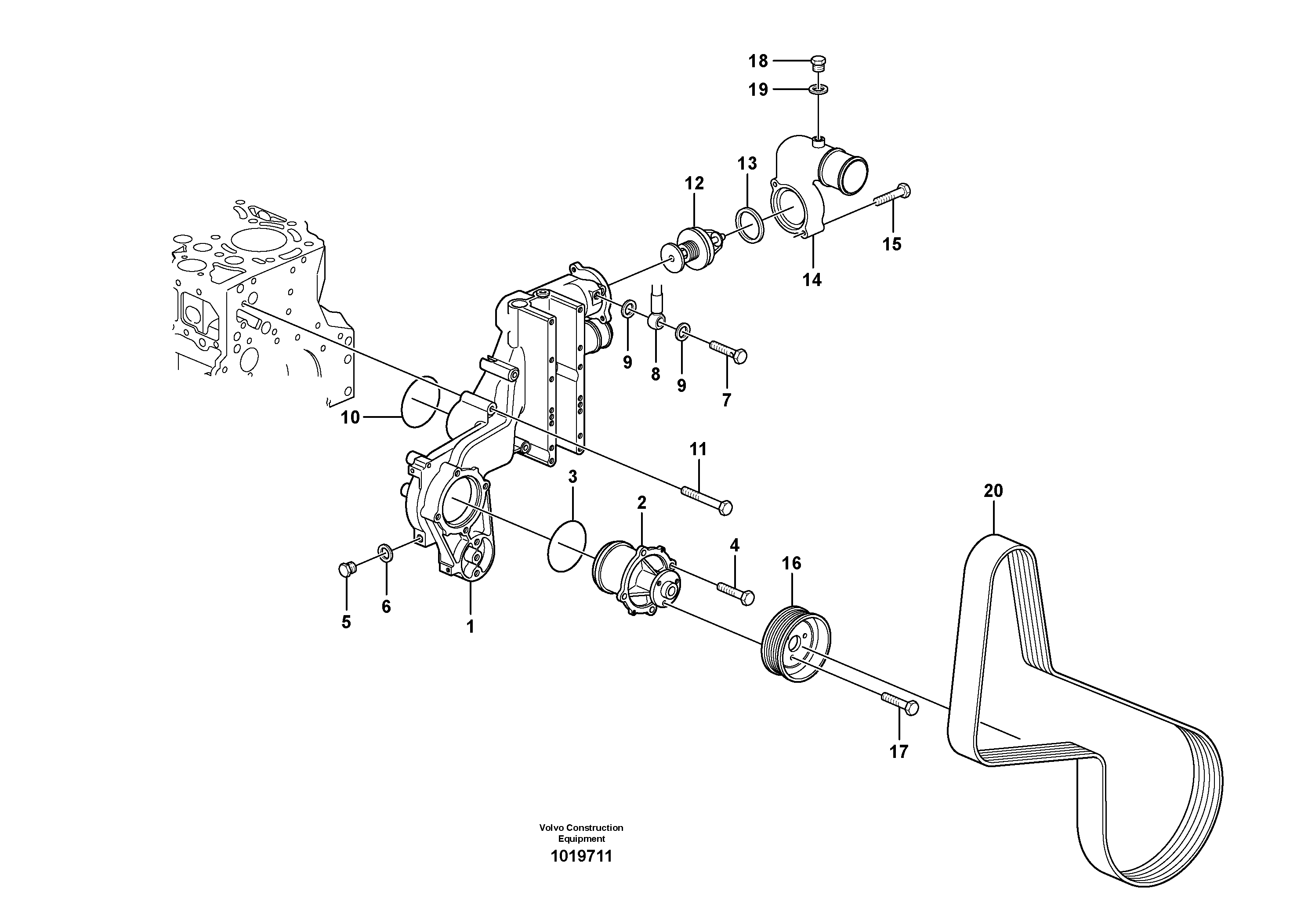 Reversing Valve VOE21483521 VOLVO