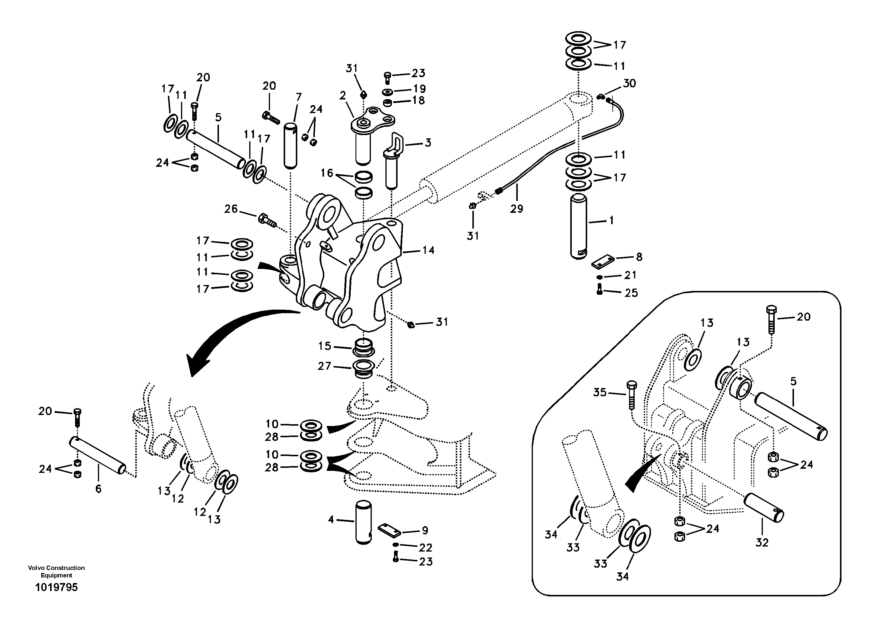 Swg Lk Cylinder VOE14535805 VOLVO