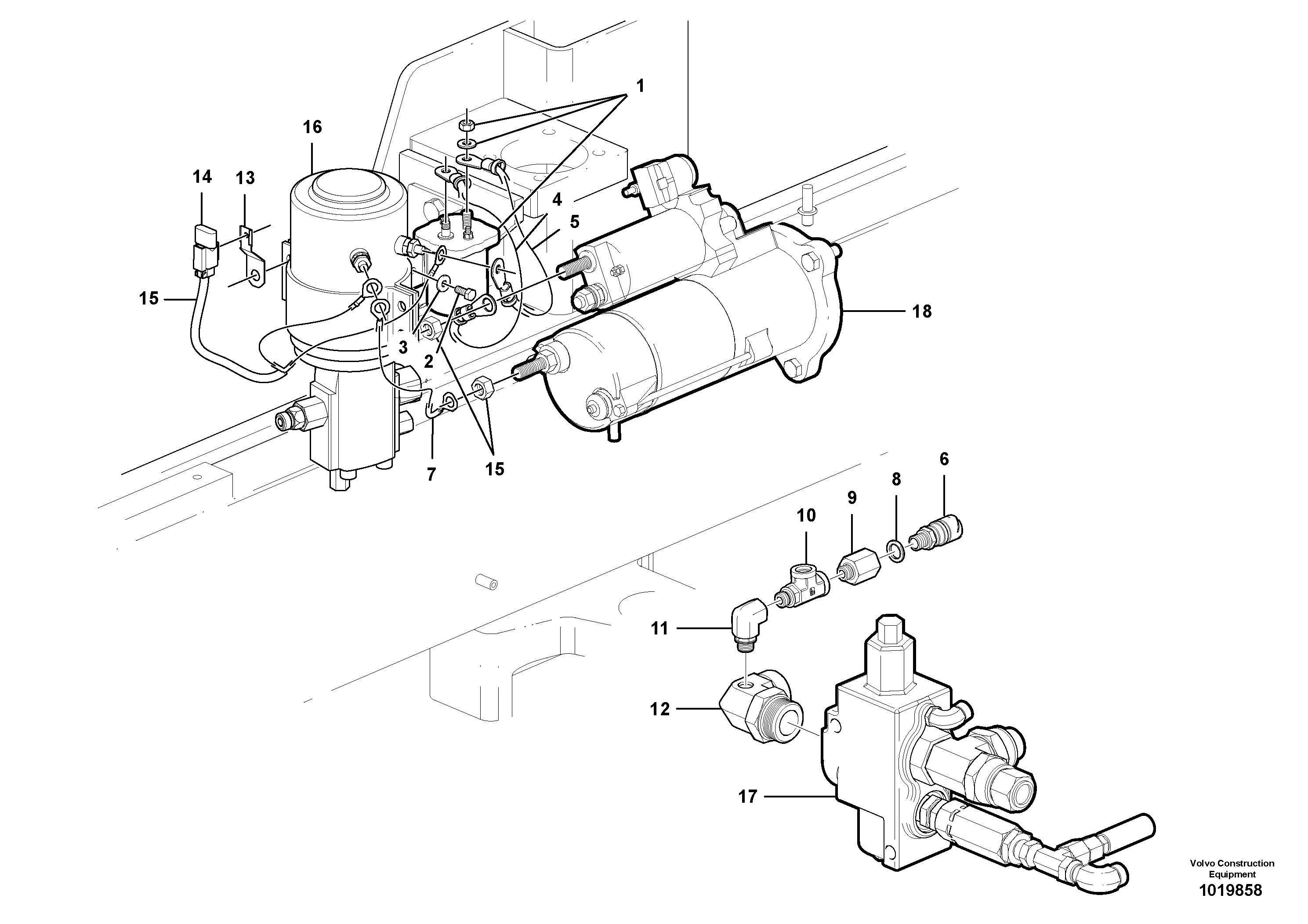 Radio Support VOE12746883 VOLVO