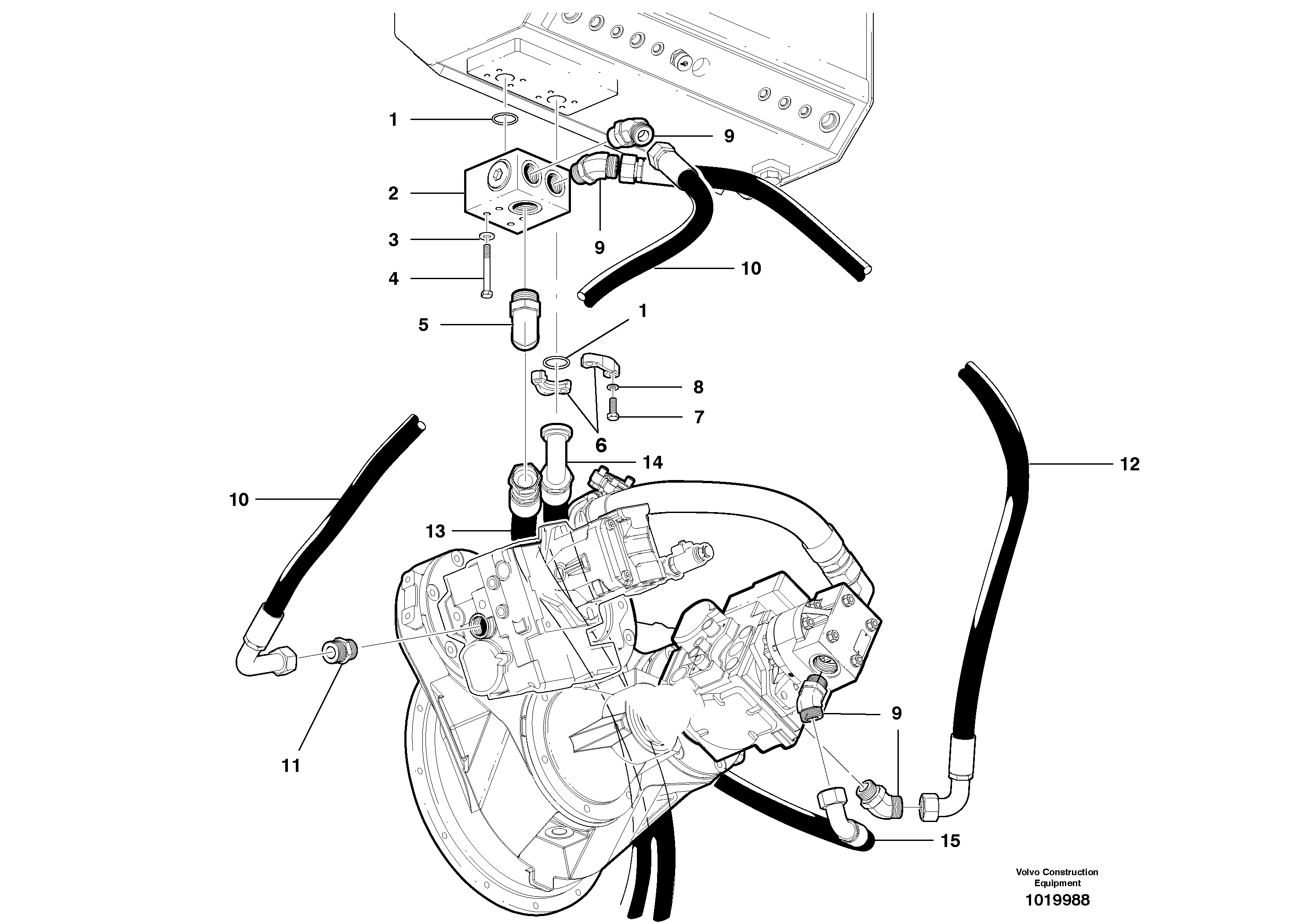 Mounting rail VOE983278 VOLVO