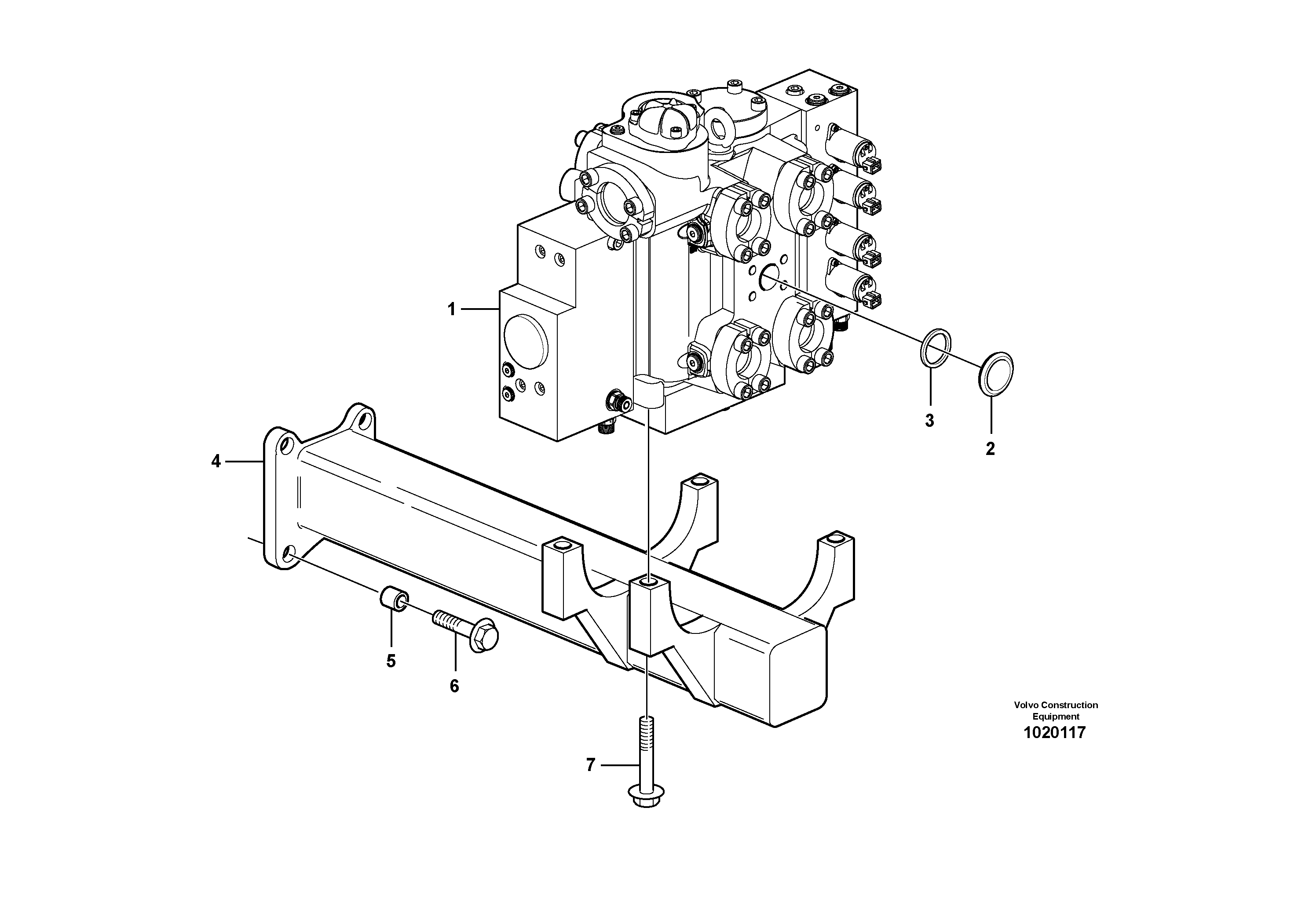 Seat frame VOE15101259 VOLVO