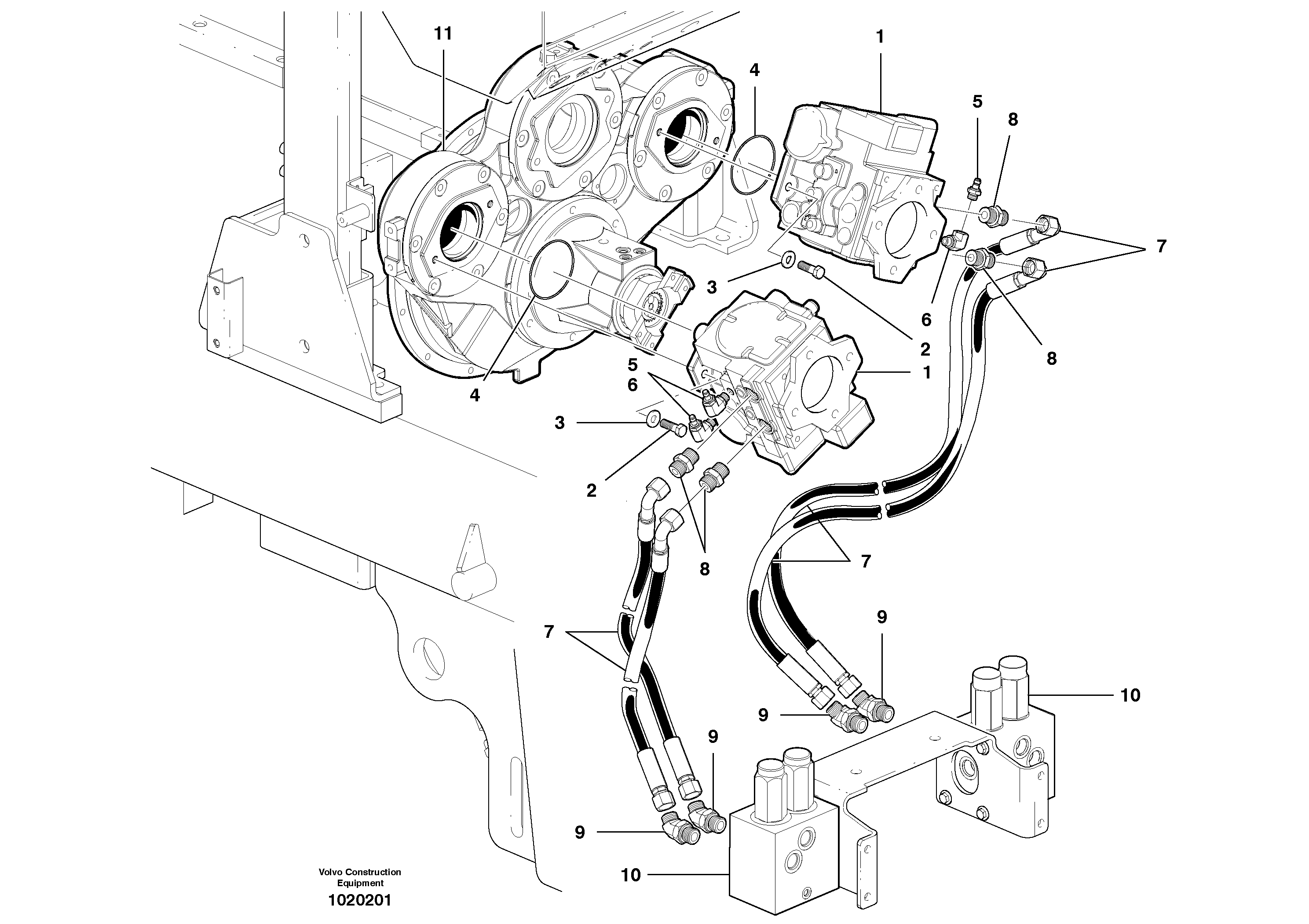 Water pump ger VOE937869 VOLVO