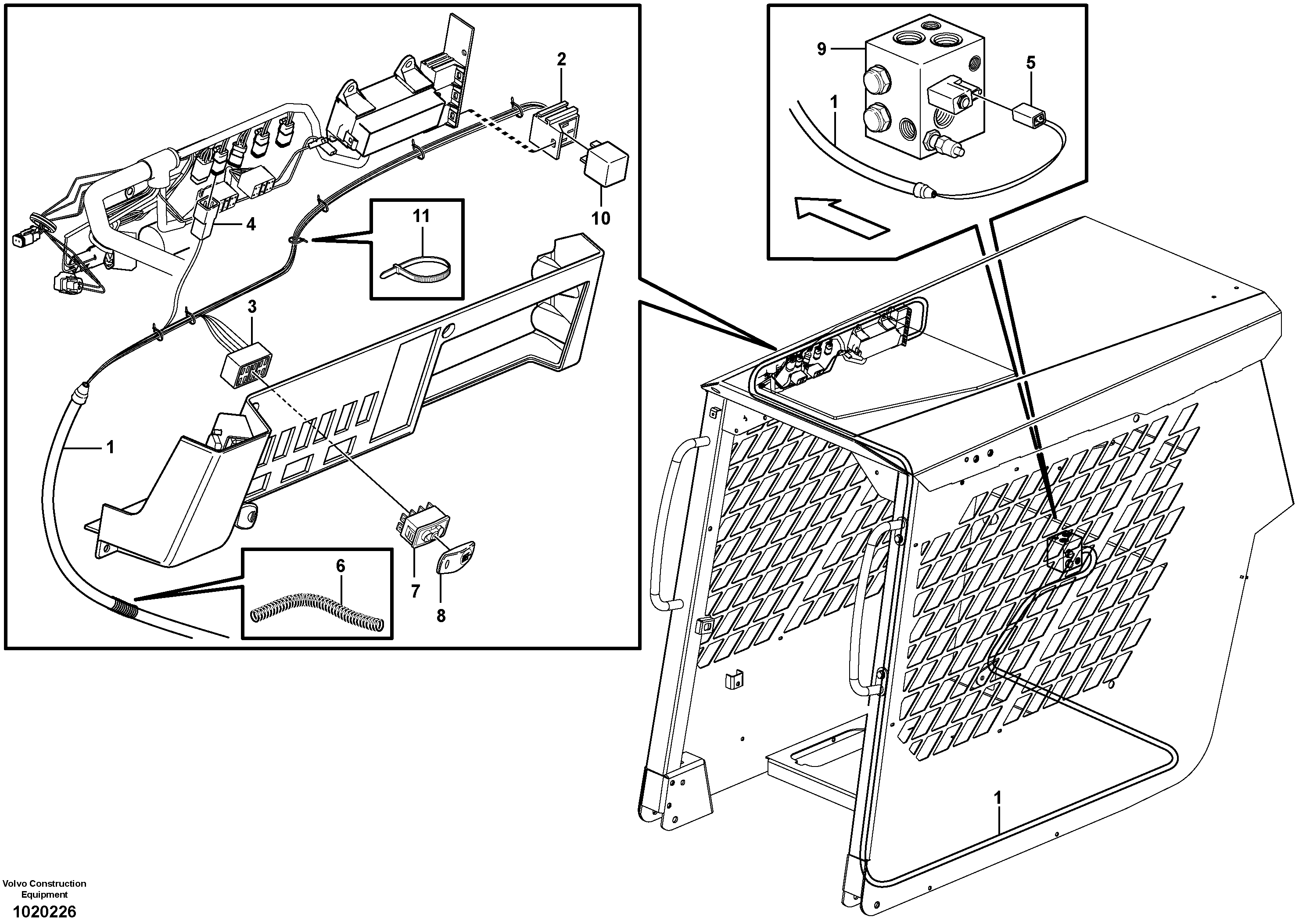 Wire harness VOE11852695 VOLVO