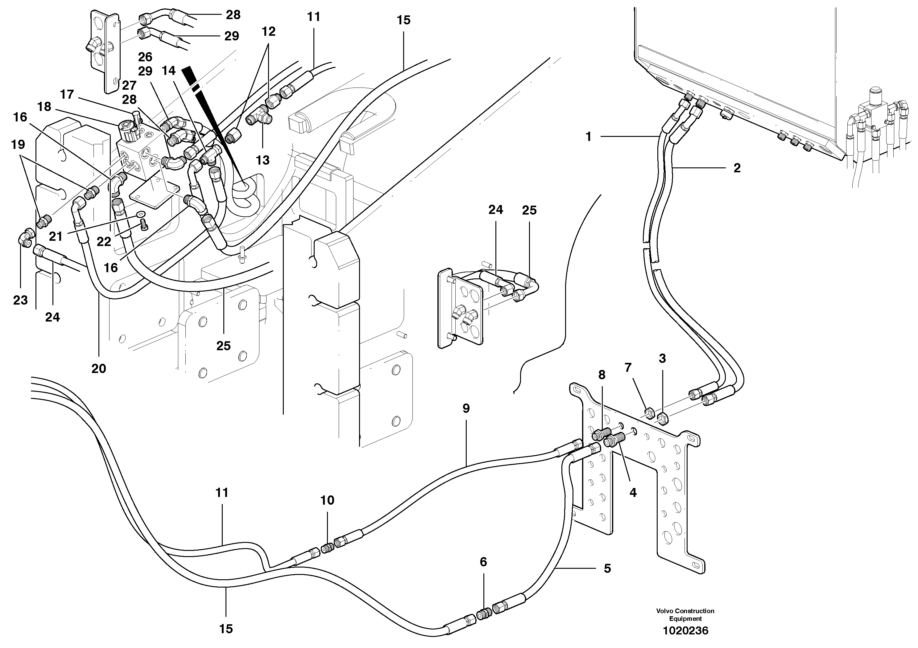 Hose assembly VOE12746174 VOLVO