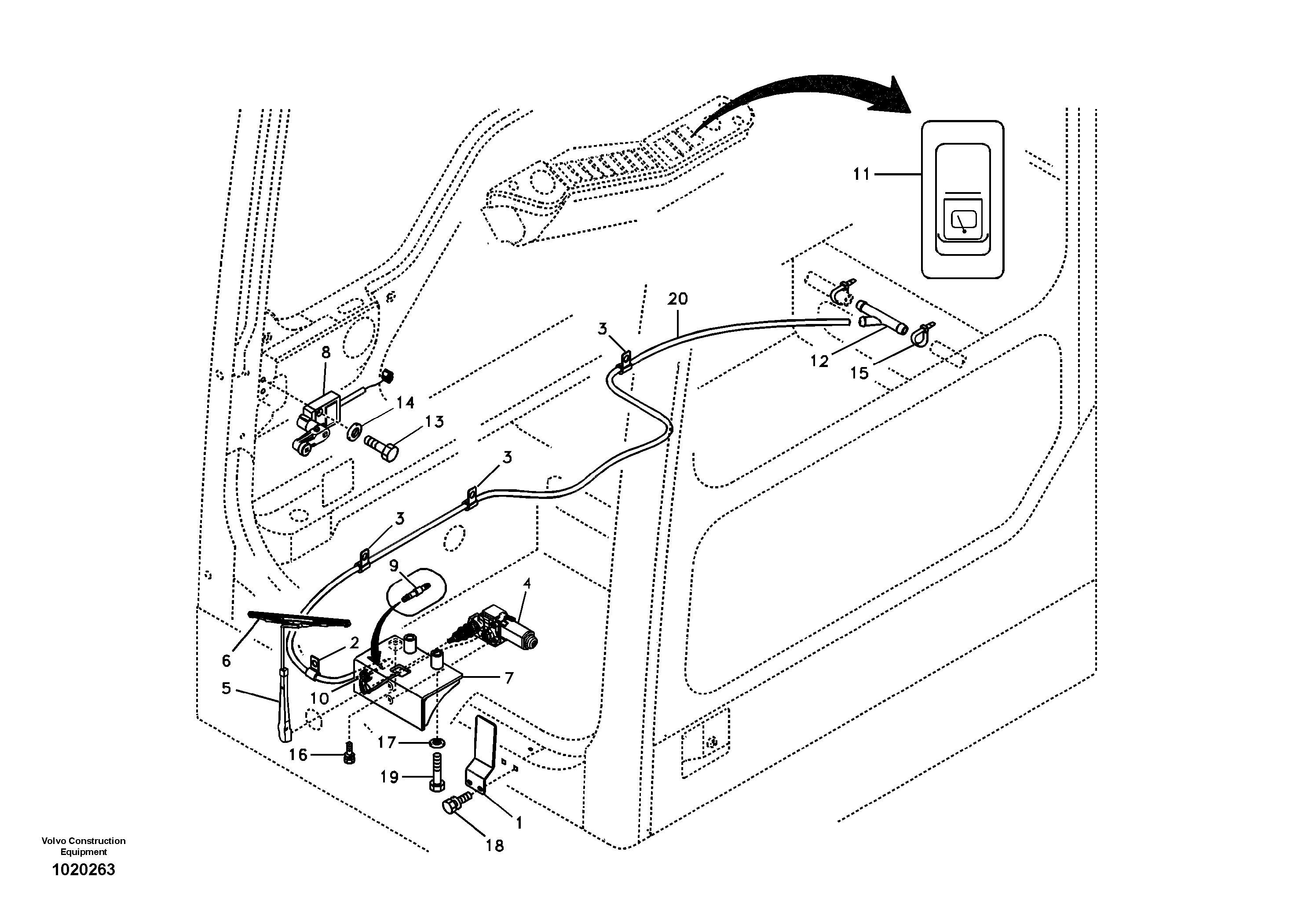 Seat frame VOE14679382 VOLVO