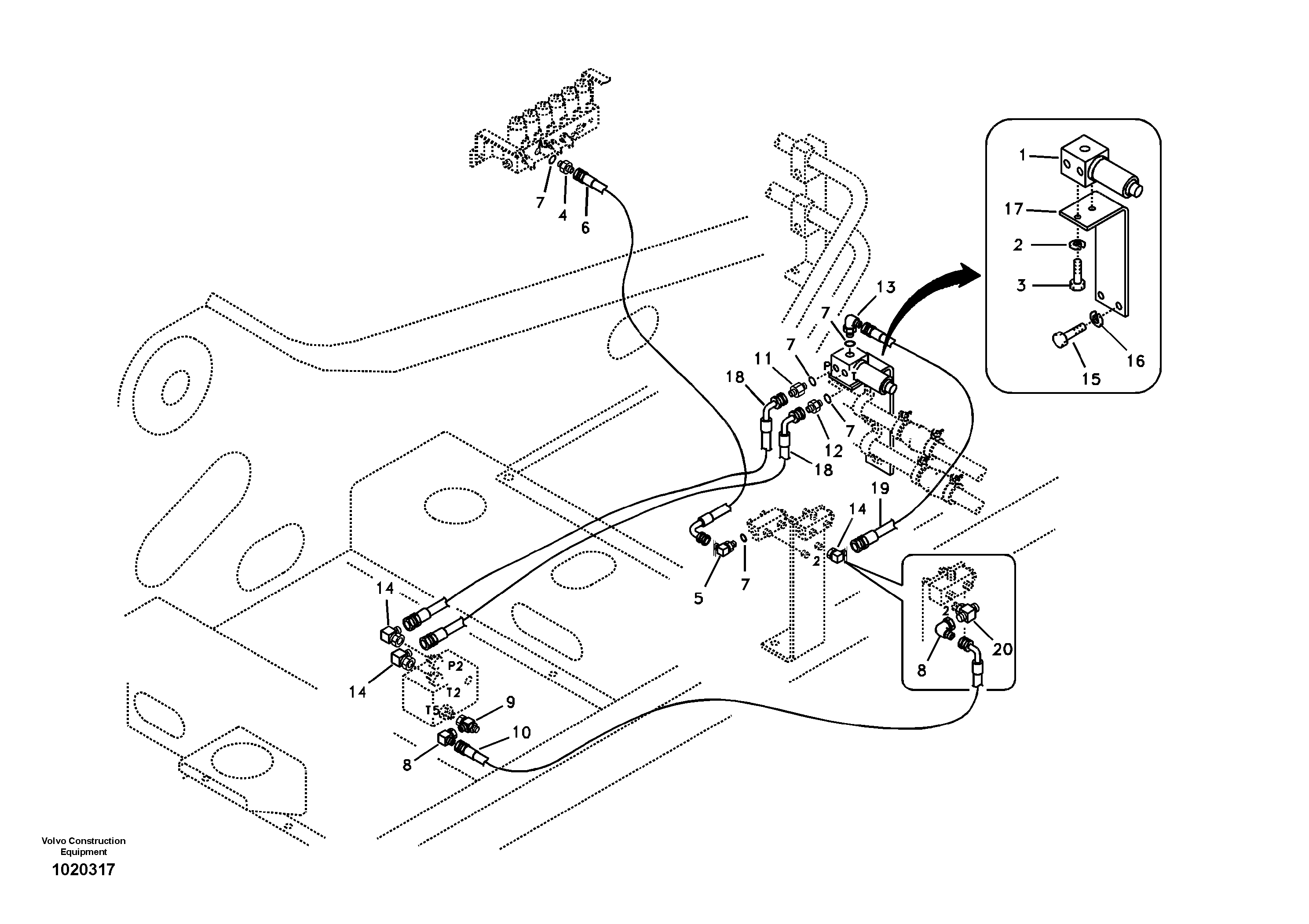 Seat frame VOE14543538 VOLVO