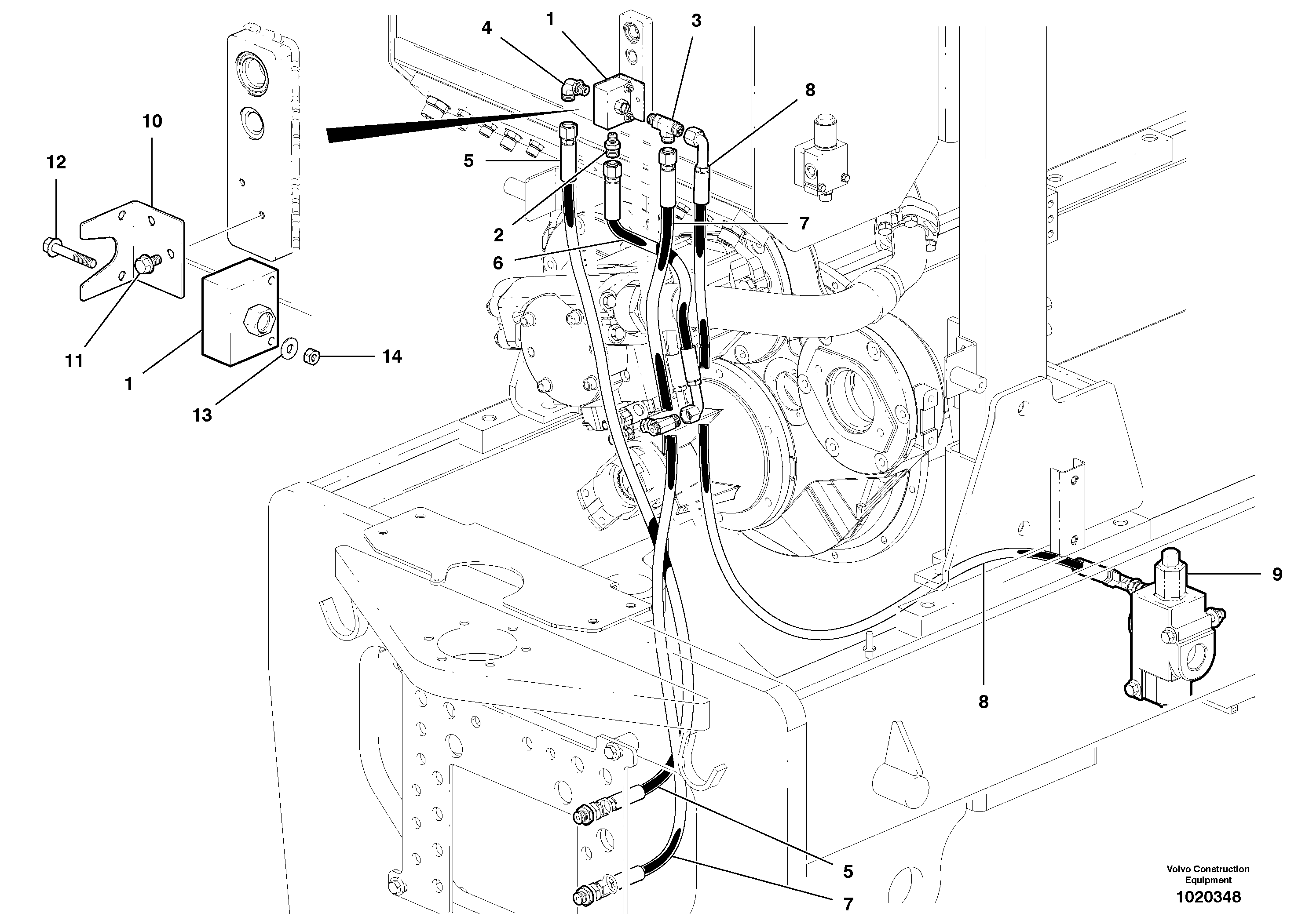 Timing gear casing VOE936922 VOLVO