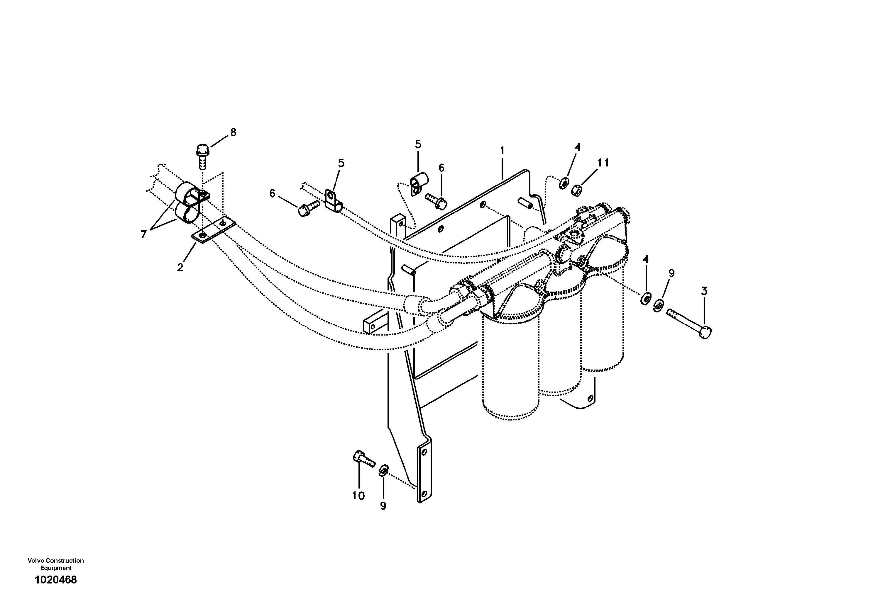 Seat frame VOE14528958 VOLVO