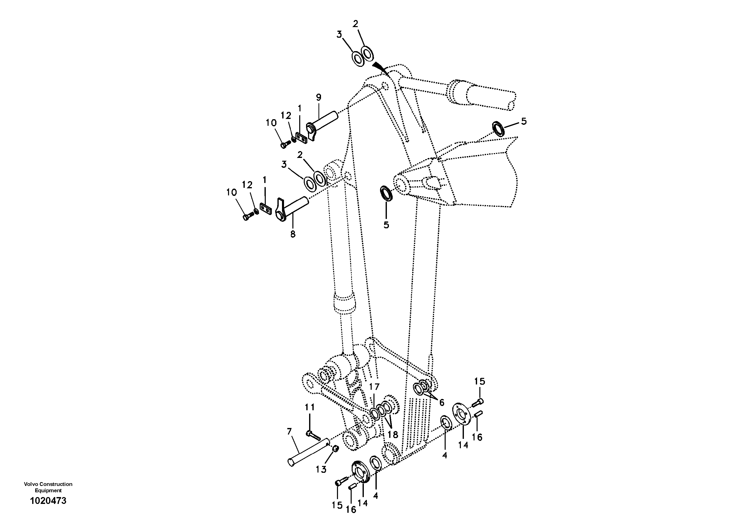 Swg Lk Cylinder VOE14543195 VOLVO