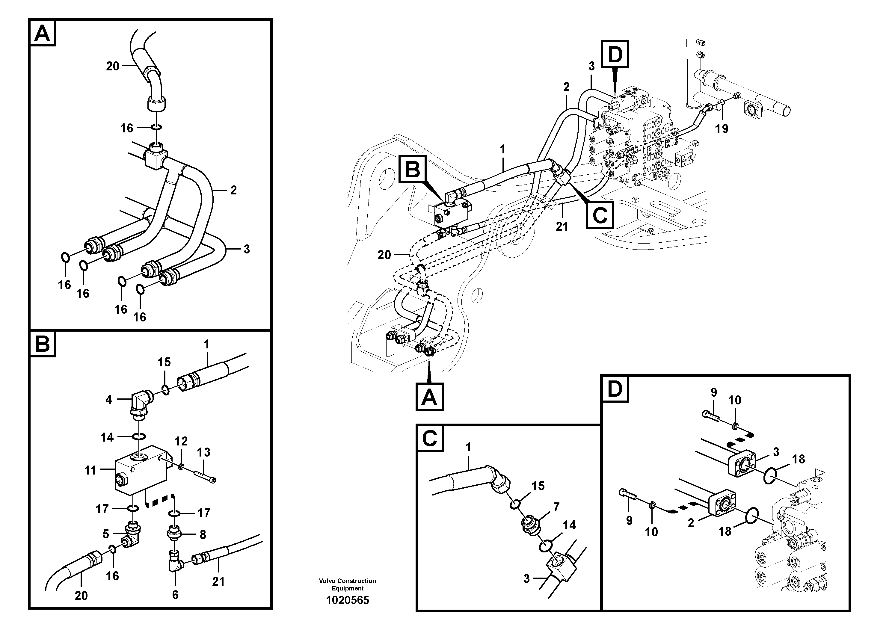 Timing gear casing VOE936868 VOLVO