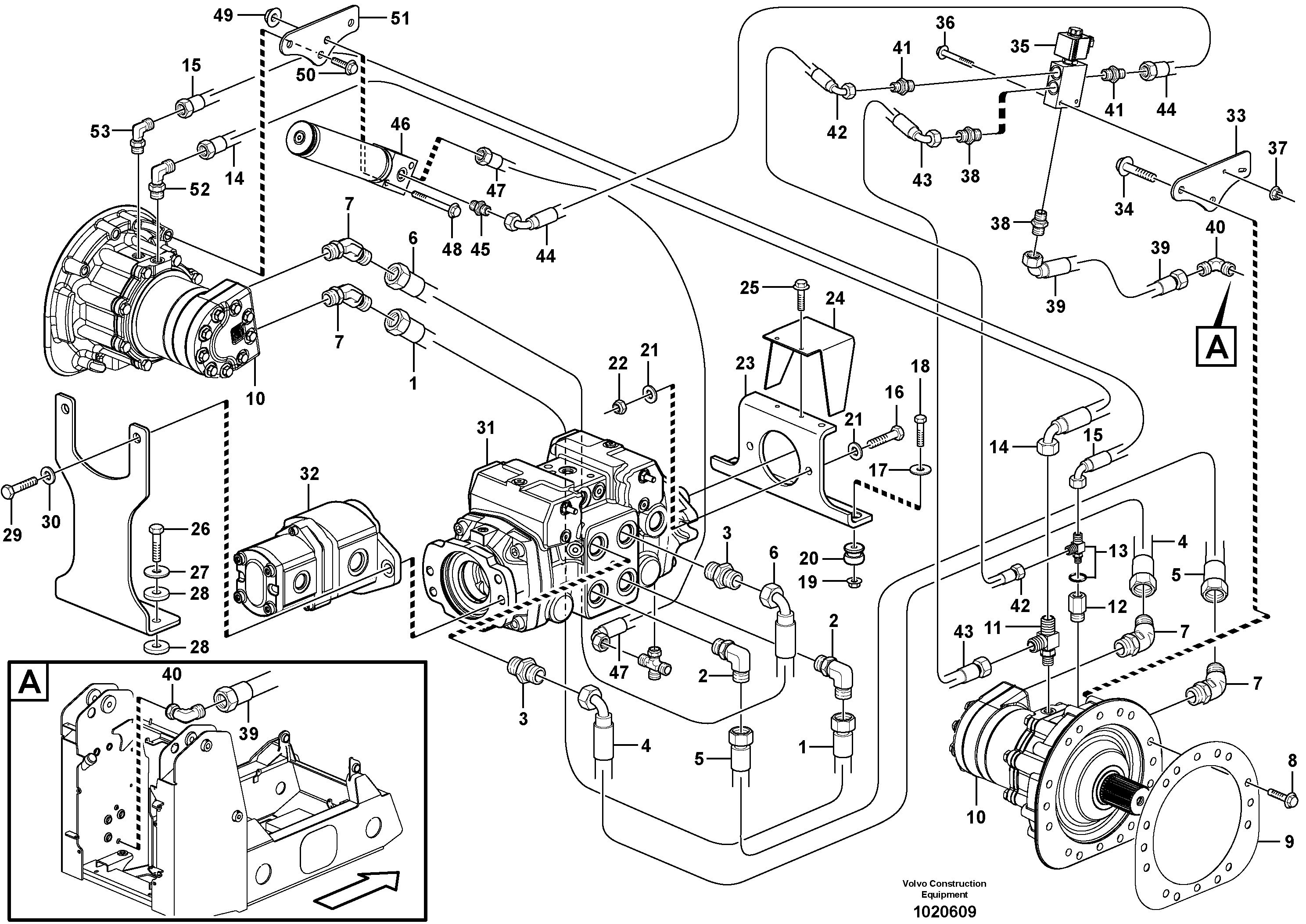 Timing gear casing VOE11852459 VOLVO