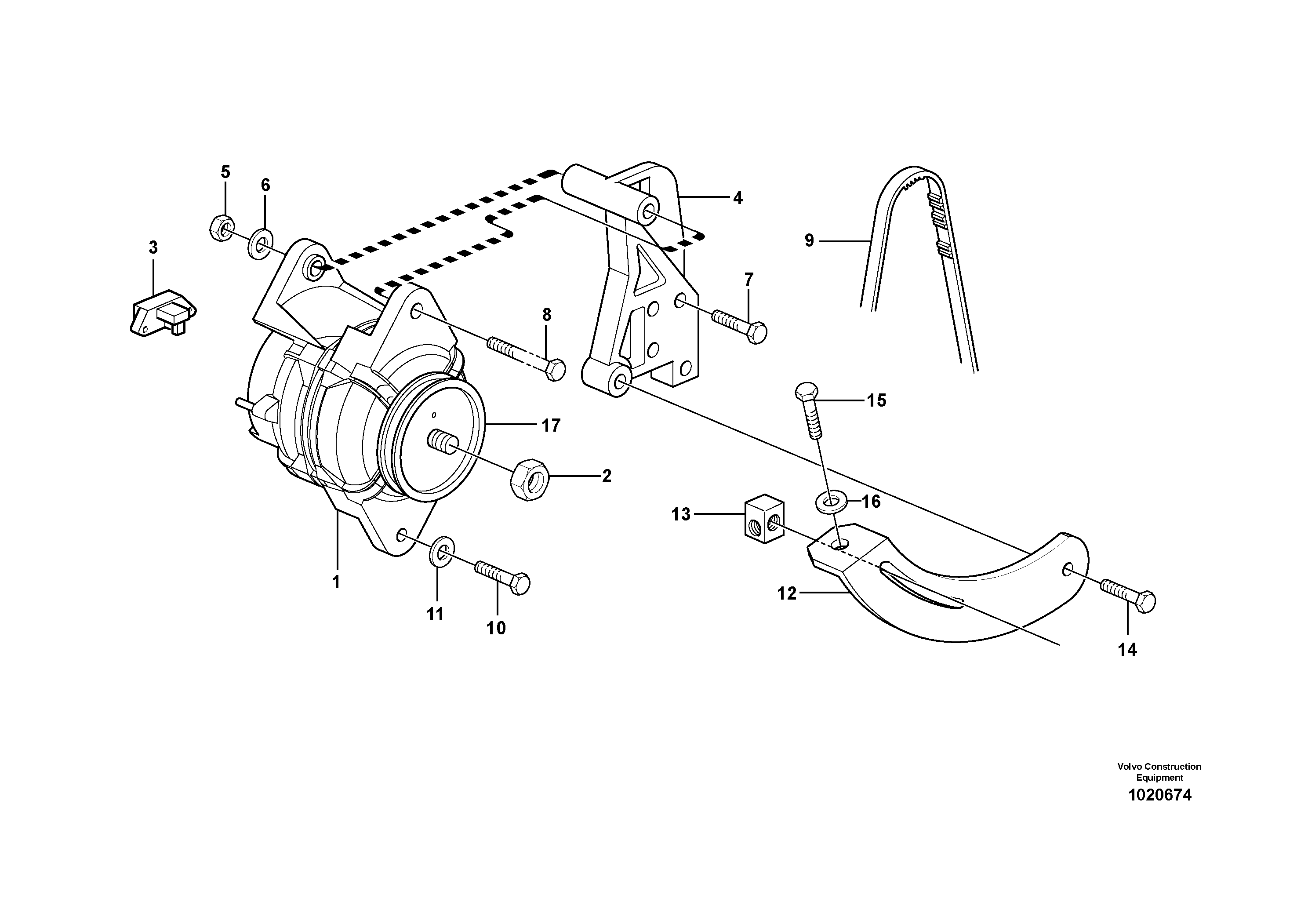 Pulley VOE20764202 VOLVO