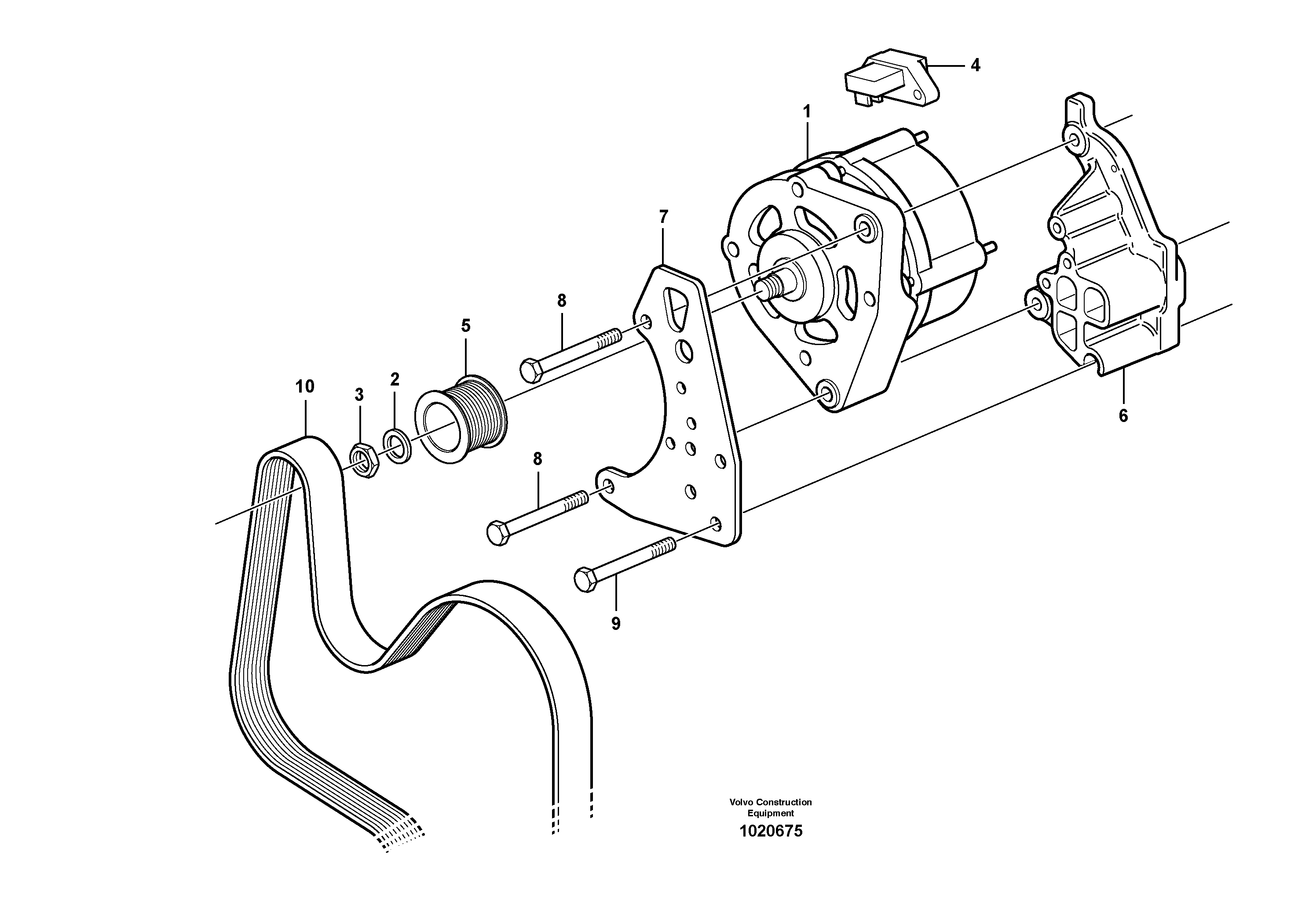 Alternator VOE20715635 VOLVO