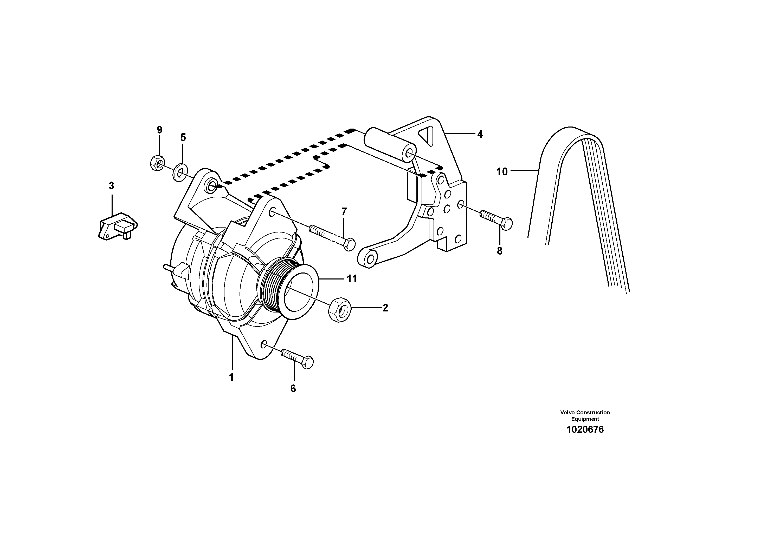 Seat frame VOE20775467 VOLVO