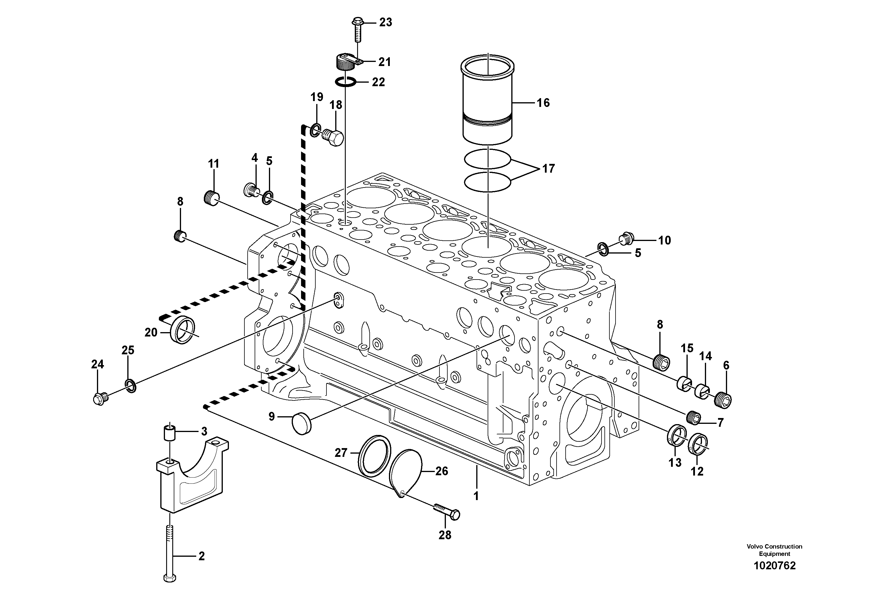 Cylinder Block VOE20544667 VOLVO