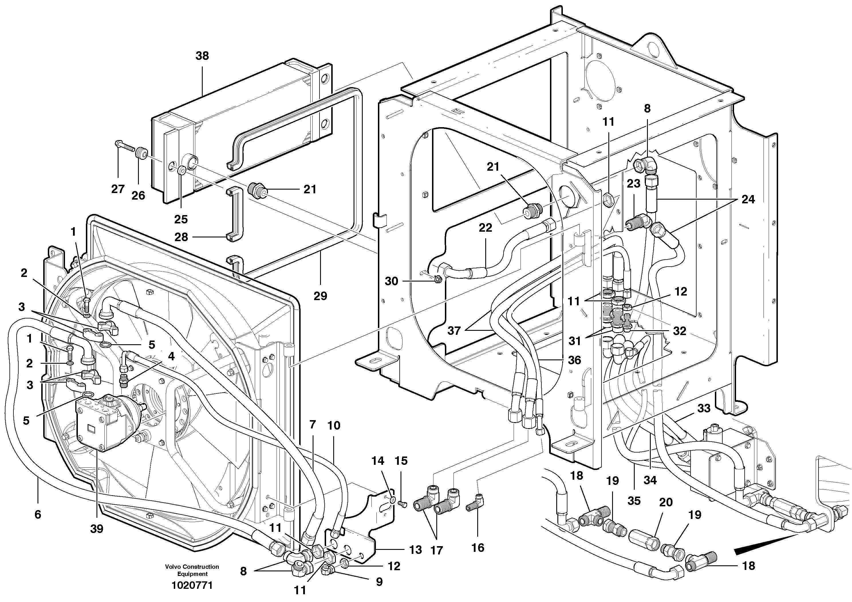 Water pump ger VOE937491 VOLVO
