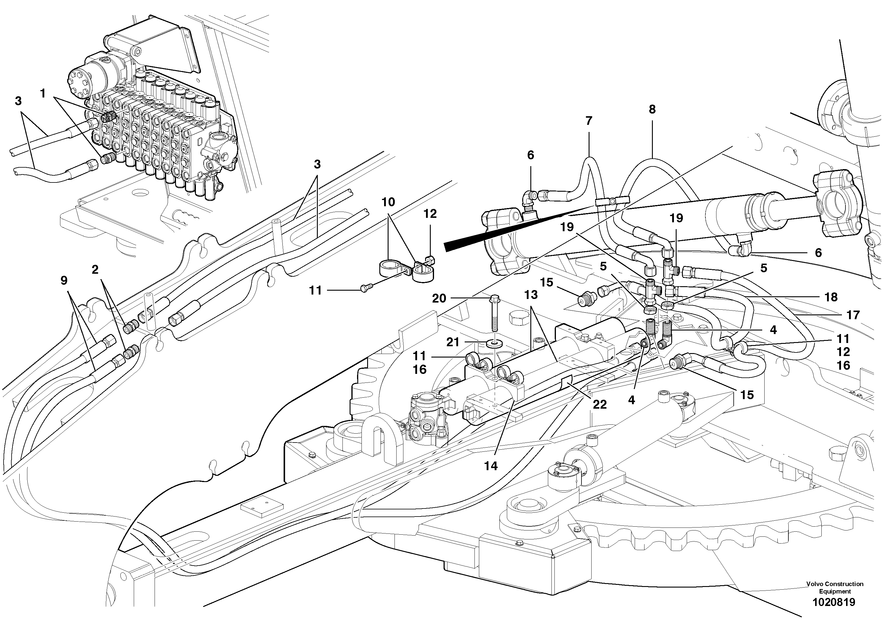 Hose assembly VOE12746931 VOLVO