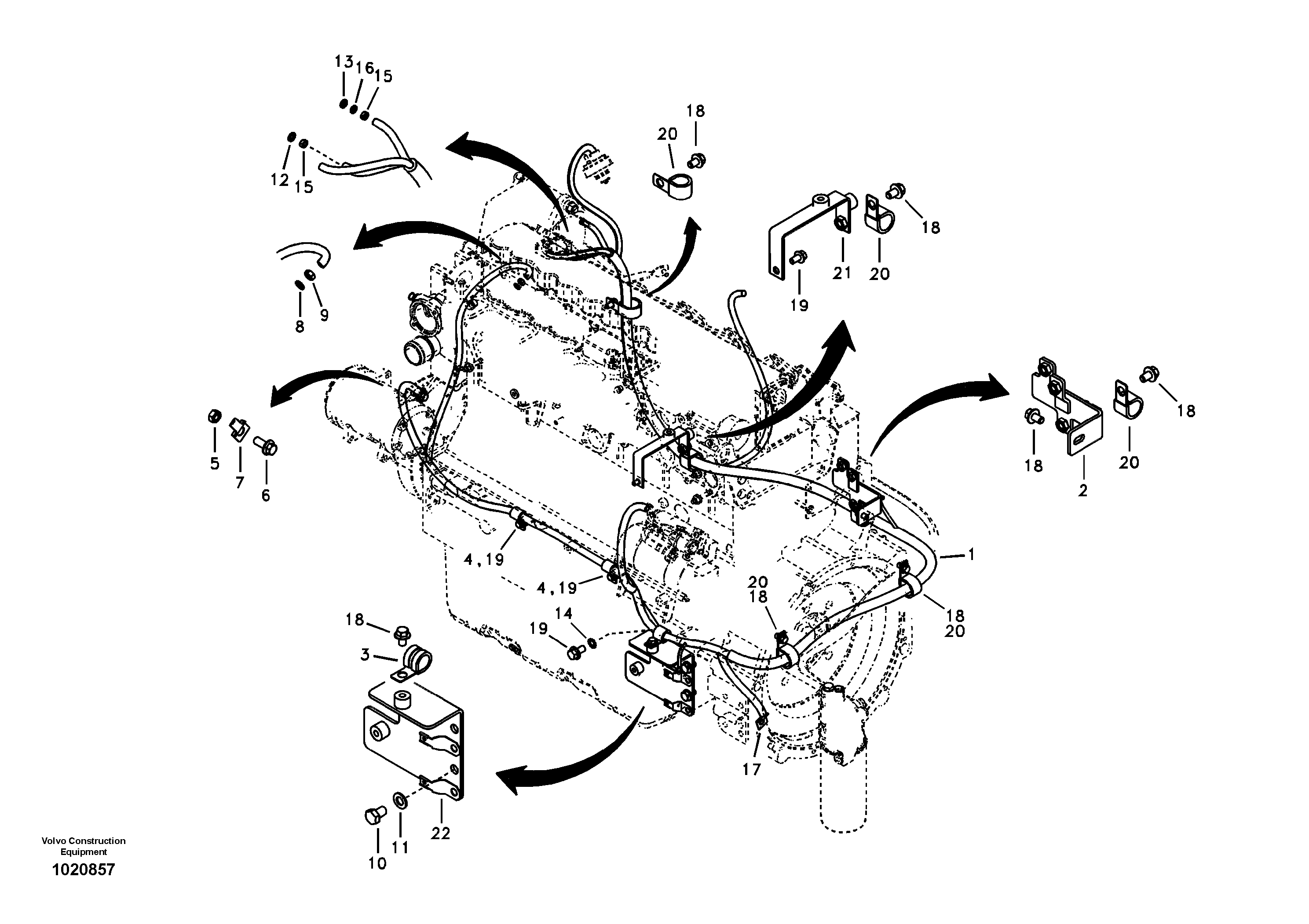 Seat frame VOE14533627 VOLVO