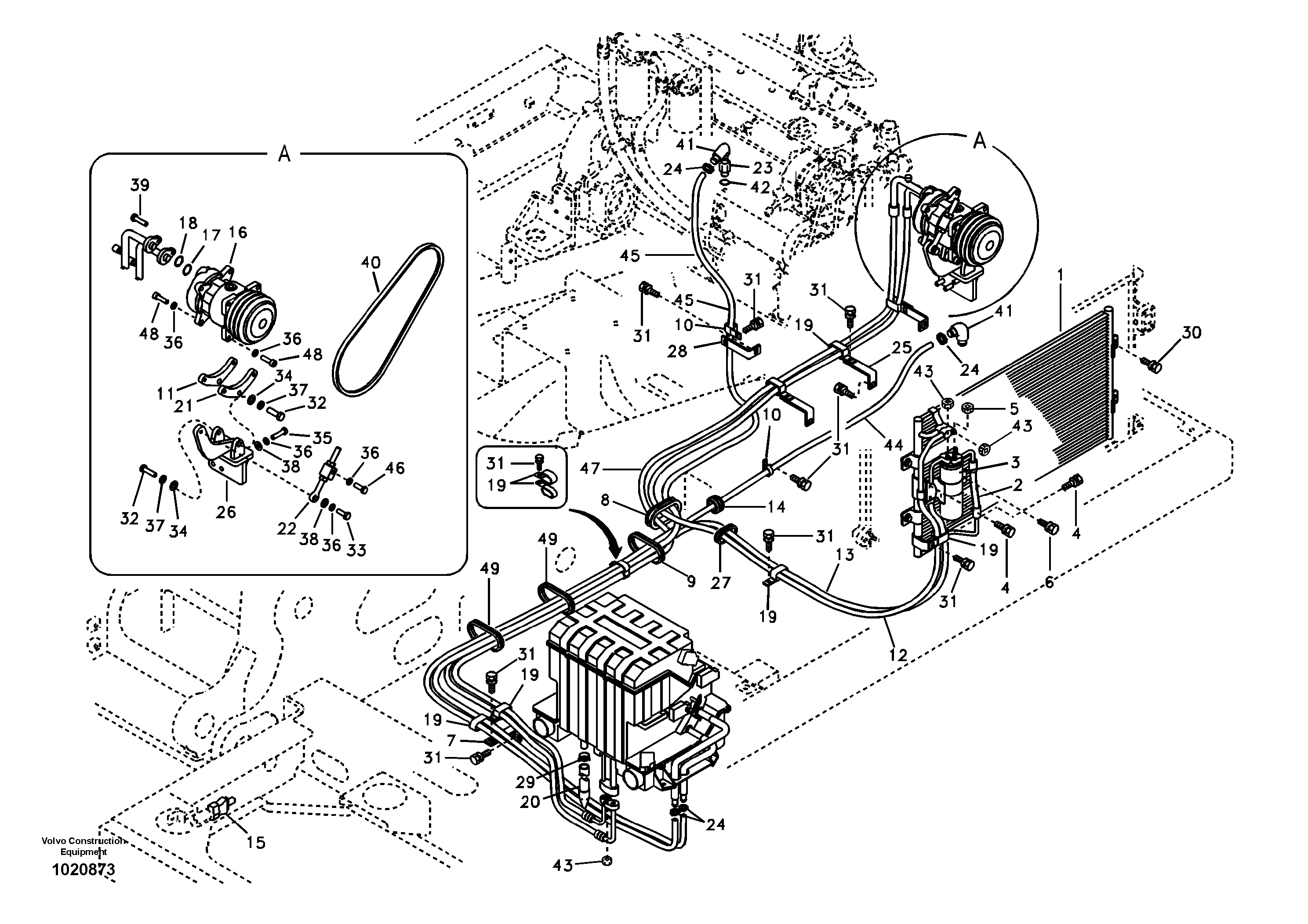 Boom Cylinder VOE14539786 VOLVO