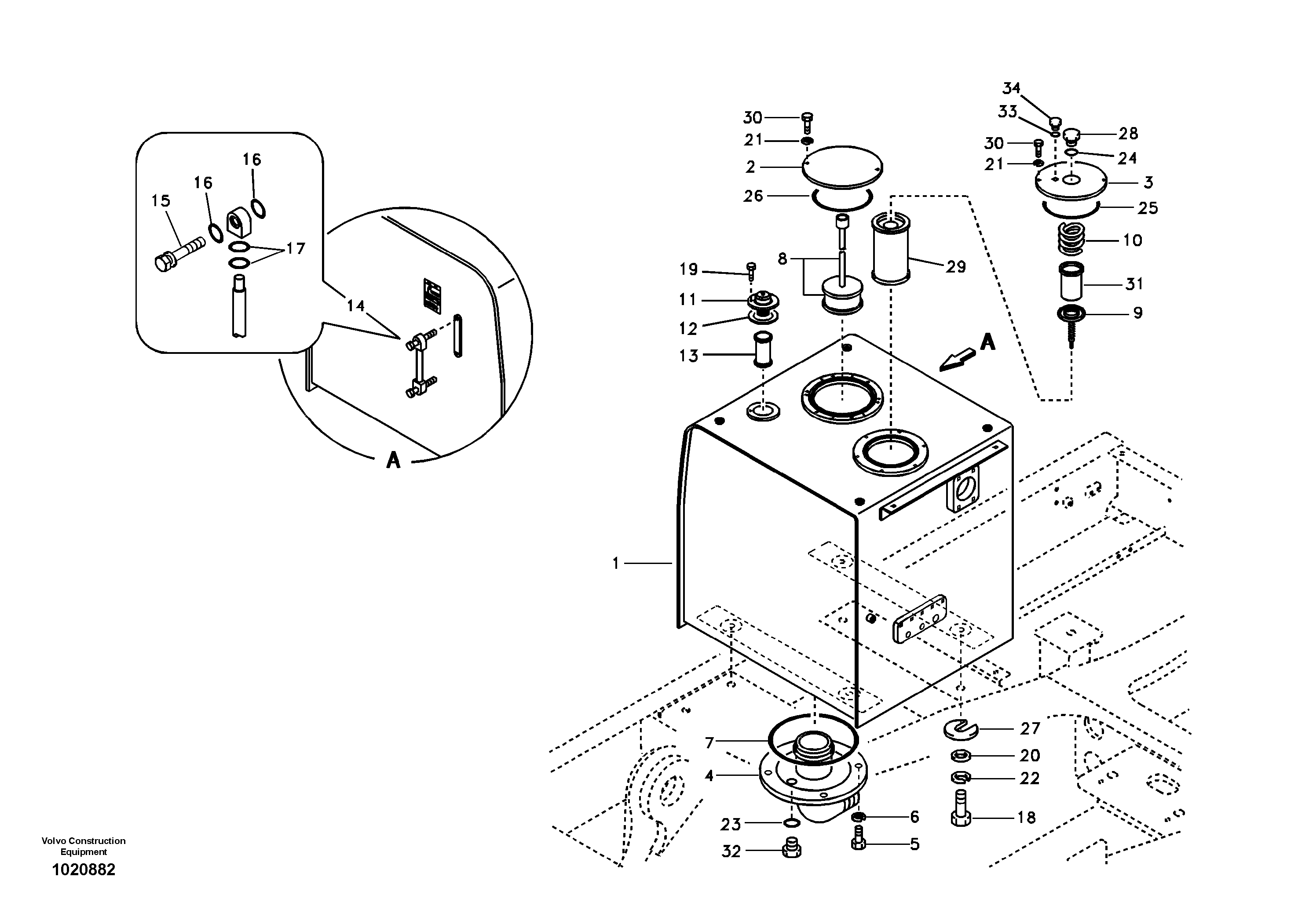 Frame, Lh VOE14536384 VOLVO
