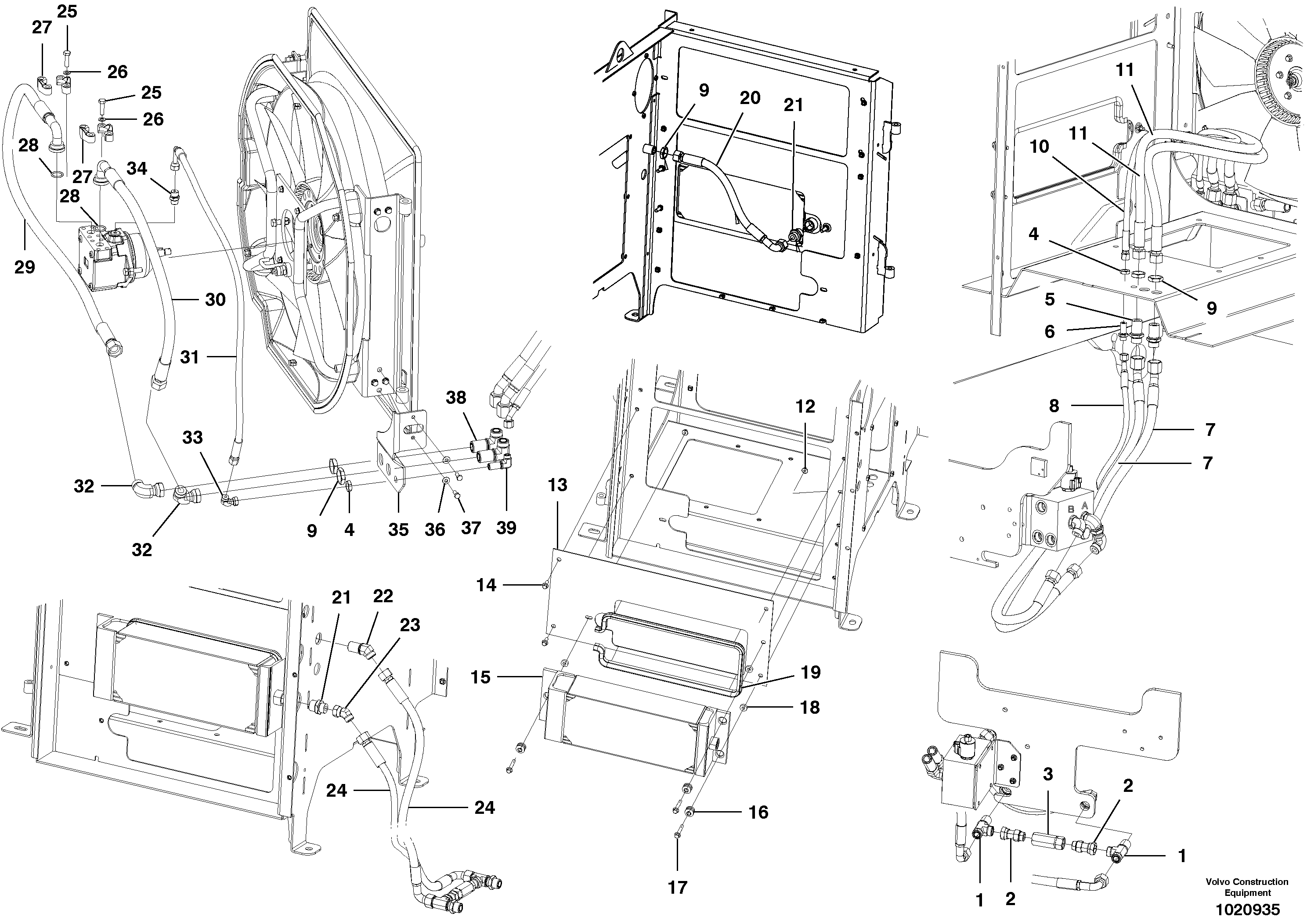 Hose assembly VOE12744461 VOLVO